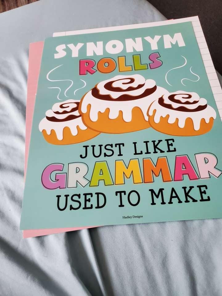 Hadley Designs ELA Posters for High School Classroom - English Decor, Grammar Prints, Wall Art, ESL Decorations for Middle & High School Teachers, Pastel Classroom Decor - Customer Photo 1