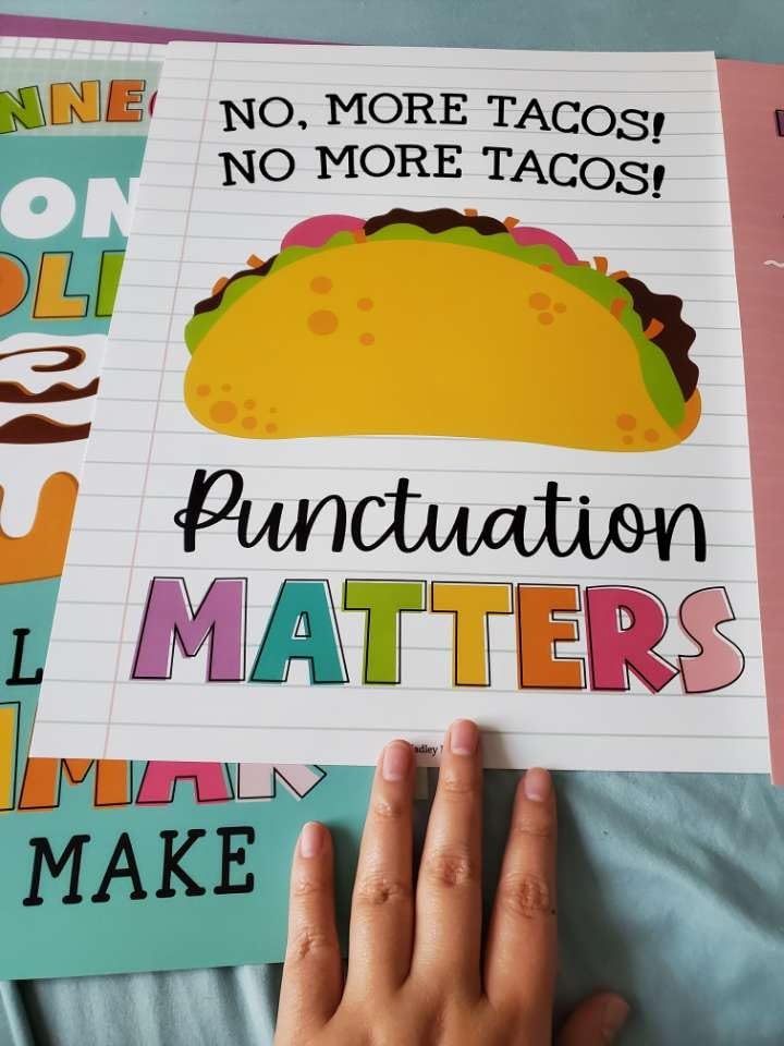 Hadley Designs ELA Posters for High School Classroom - English Decor, Grammar Prints, Wall Art, ESL Decorations for Middle & High School Teachers, Pastel Classroom Decor - Customer Photo 2