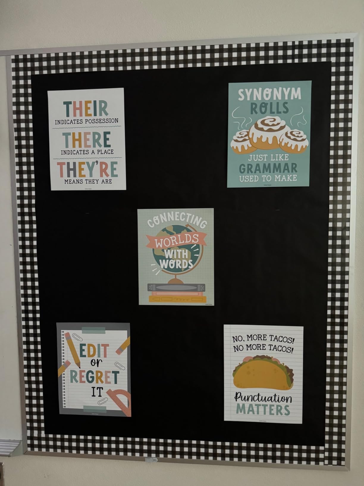 Hadley Designs ELA Posters for High School Classroom - English Decor, Grammar Prints, Wall Art, ESL Decorations for Middle & High School Teachers, Boho Classroom Decor - Customer Photo 1