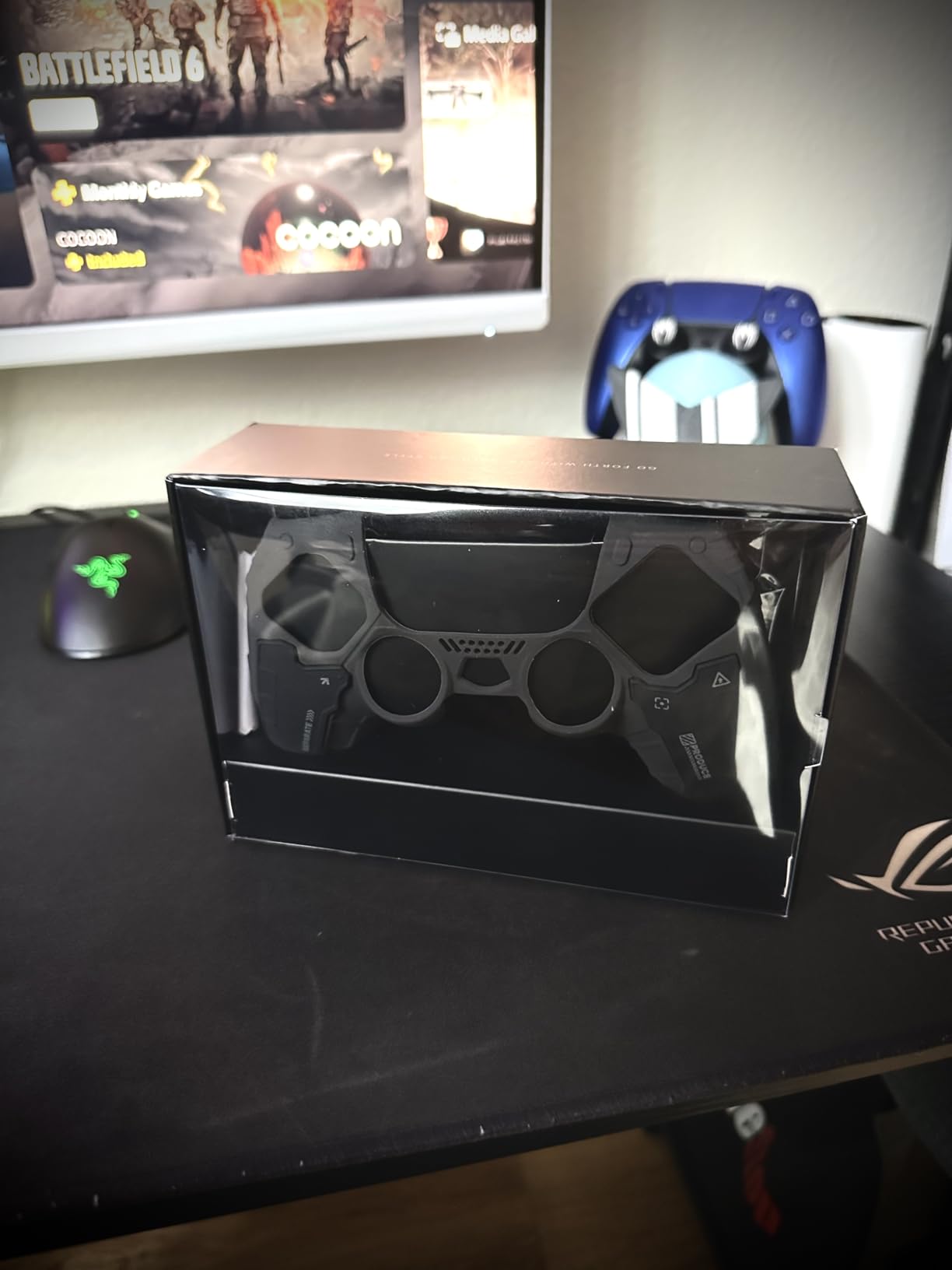 GeekShare G.S.TAC Tactical PS5 Controller Skin Set, Anti-Slip Silicone Protective Cover Skin Case for PS5 Wireless Controller with 2 Thumb Grip Caps and 2 Stickers - for Black Myth: Wukong - Customer Photo 2