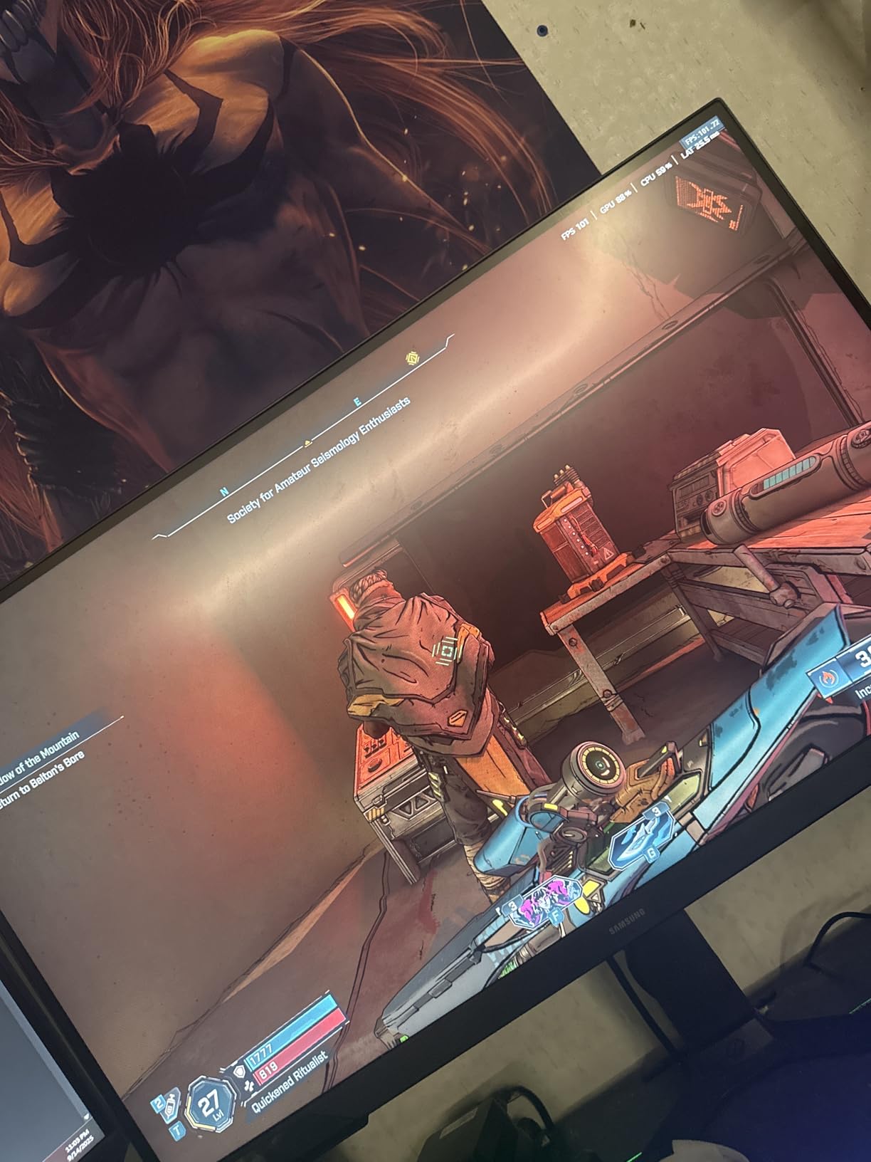 Samsung 24-Inch Odyssey G3 (G30D) Series FHD Gaming Monitor, 1ms, 180Hz, AMD FreeSync, Adjustable Stand, Black Equalizer, Virtual Aim Point, Eye Saver Mode, Flicker-Free, LS24DG302ENXZA - Customer Photo 3