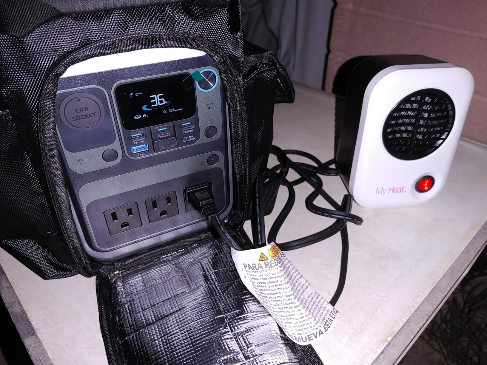 Anker Portable Power Station SOLIX C300, 288Wh LiFePO4 Battery, 300W (600W Surge) Solar Generator, 140W Two-Way Fast Charging, for Outdoor Camping, Traveling, and Emergencies (Solar Panel Optional) - Customer Photo 1
