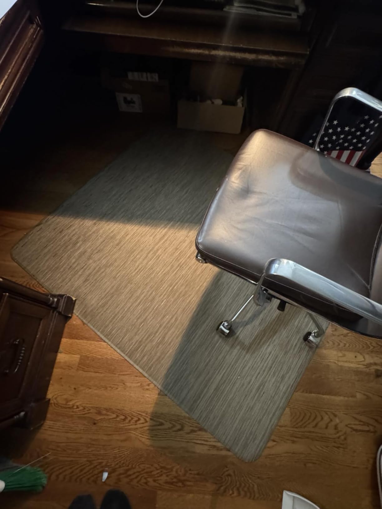 Blvornl Office Chair Mat for Hardwood Floor, 35.4
