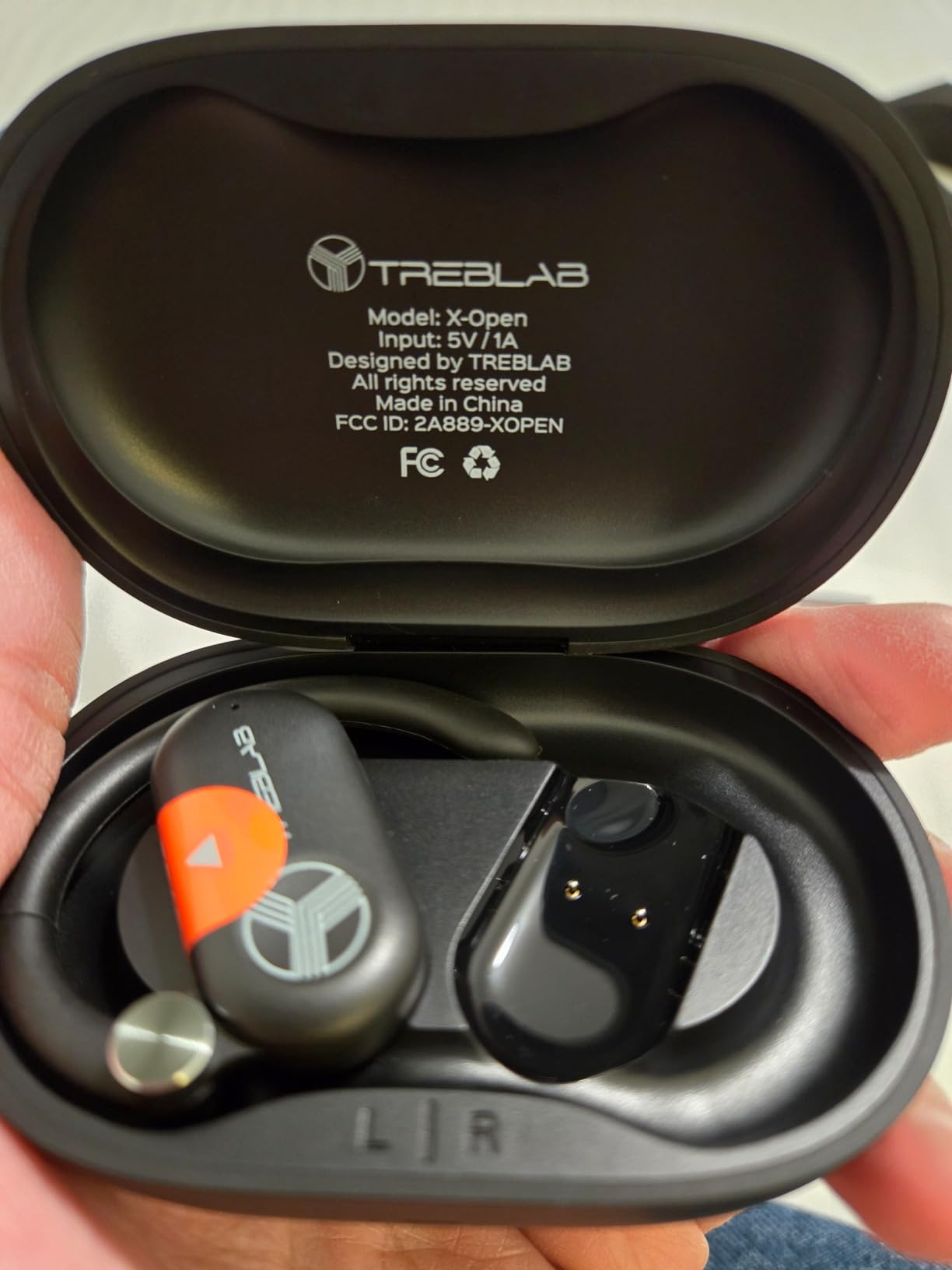 TREBLAB X-Open - True Open Ear Wireless Earbuds, Lightweight Comfort, Behind-Ear Fit, Immersive Sound, Dual Mic for Calls, 40H Playtime, Bluetooth Headphones Open Ear for Sports, Workout, Running - Customer Photo 1