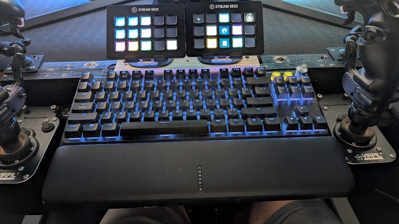 Corsair K70 PRO TKL RGB Tenkeyless Mechanical Wired Gaming Keyboard – Pre-Lubed Hall Effect MGX Hyperdrive Adjustable Switches, Simultaneous SOCD and Rapid Trigger, ABS Double-Shot, QWERTY NA – Black - Customer Photo 2
