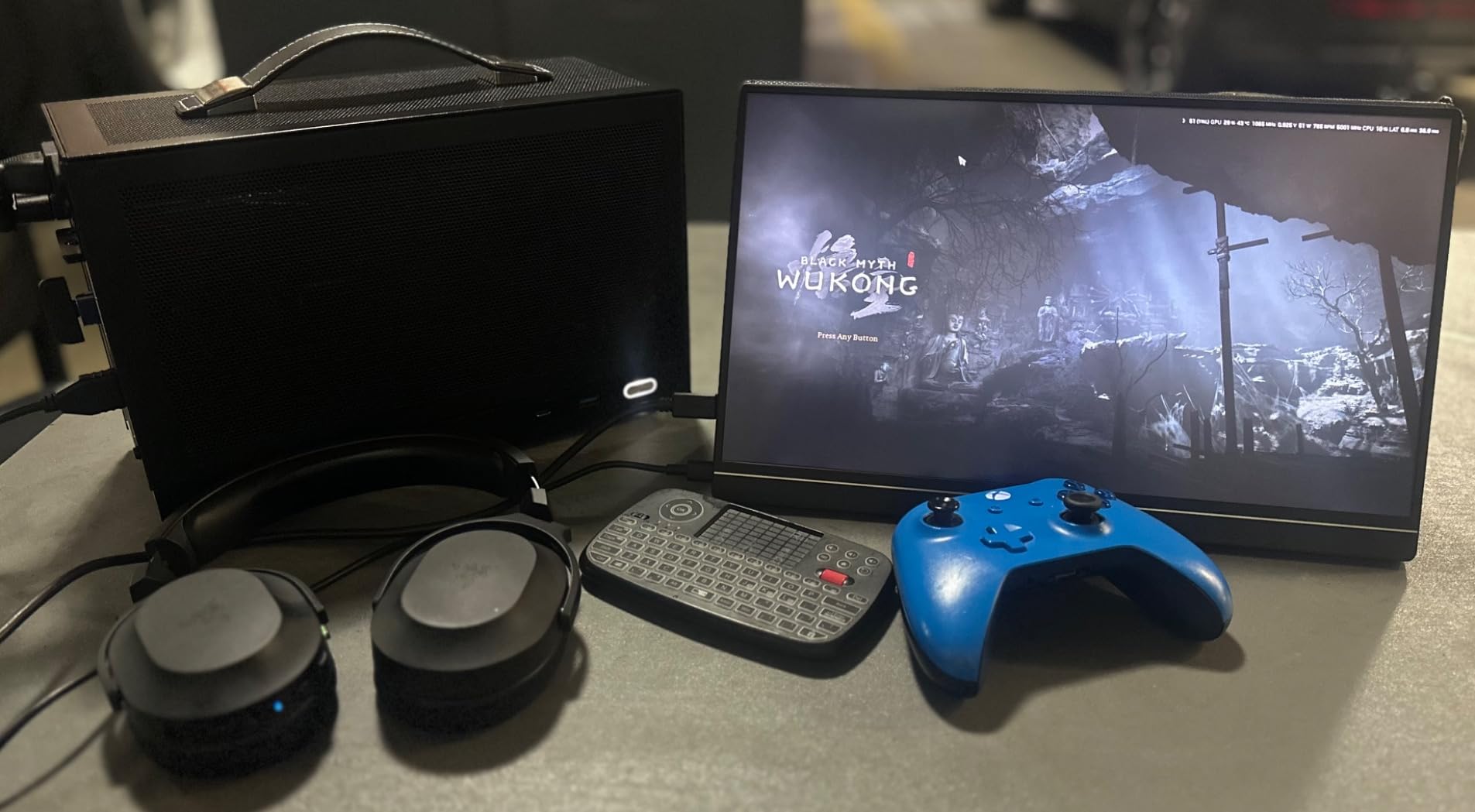 LAN Gaming Desktop (8.1L Small & Light, RTX 5070 12GB, AMD Ryzen 7 8700F, 32GB DDR5 RAM, 2TB Gen4 NVMe SSD, Internal WiFi + Bluetooth, Windows 11 Pro) Best Mini ITX SFF Computer (Black) - Customer Photo 2
