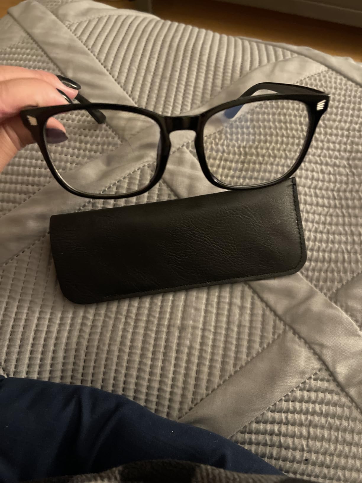 Titan Gaming Glasses, Anti Blue Light Glasses Men, UV400 Protection Blue Light Blocking Glasses for Computer Eye Strain - Customer Photo 2