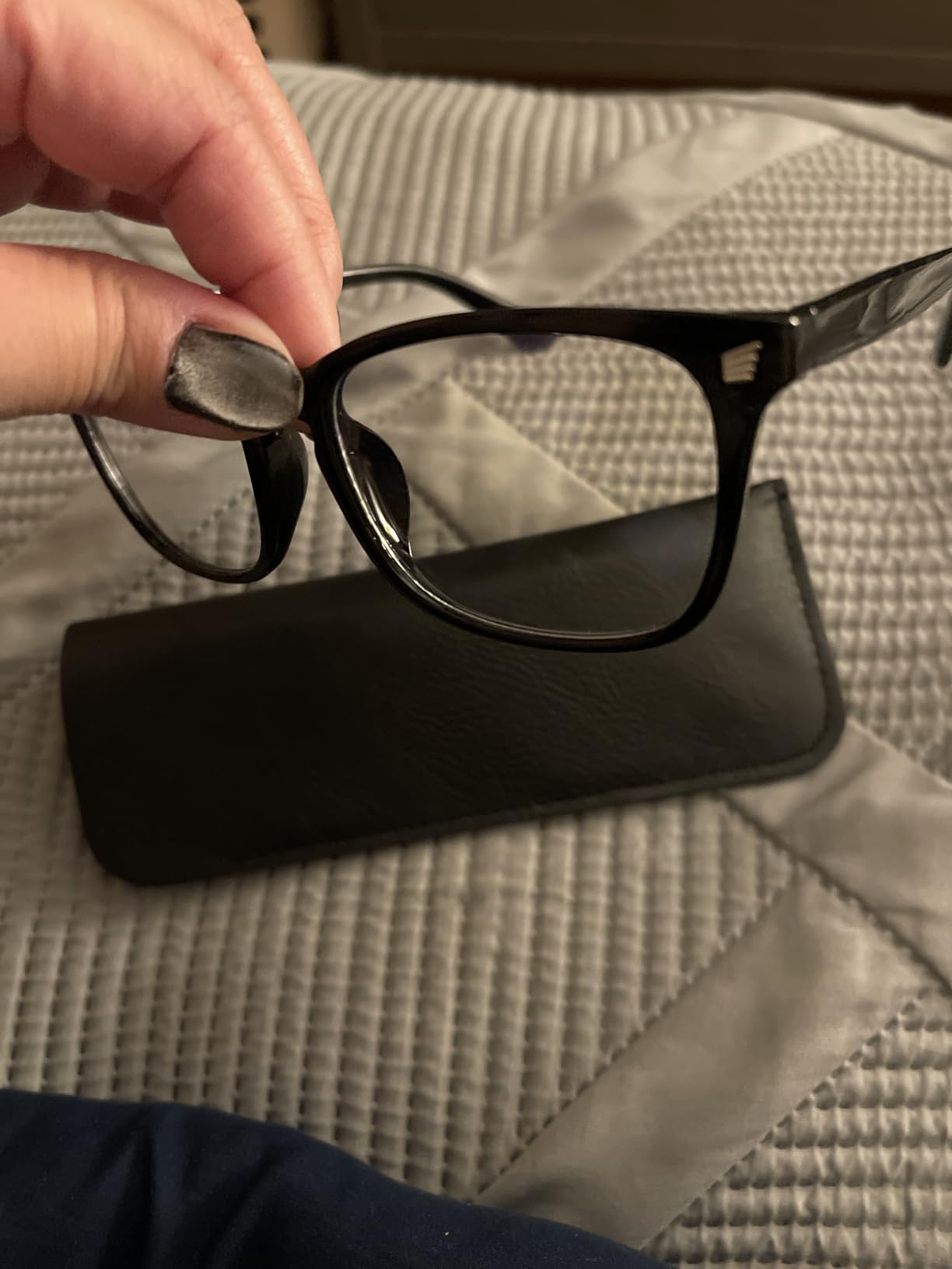 Titan Gaming Glasses, Anti Blue Light Glasses Men, UV400 Protection Blue Light Blocking Glasses for Computer Eye Strain - Customer Photo 3