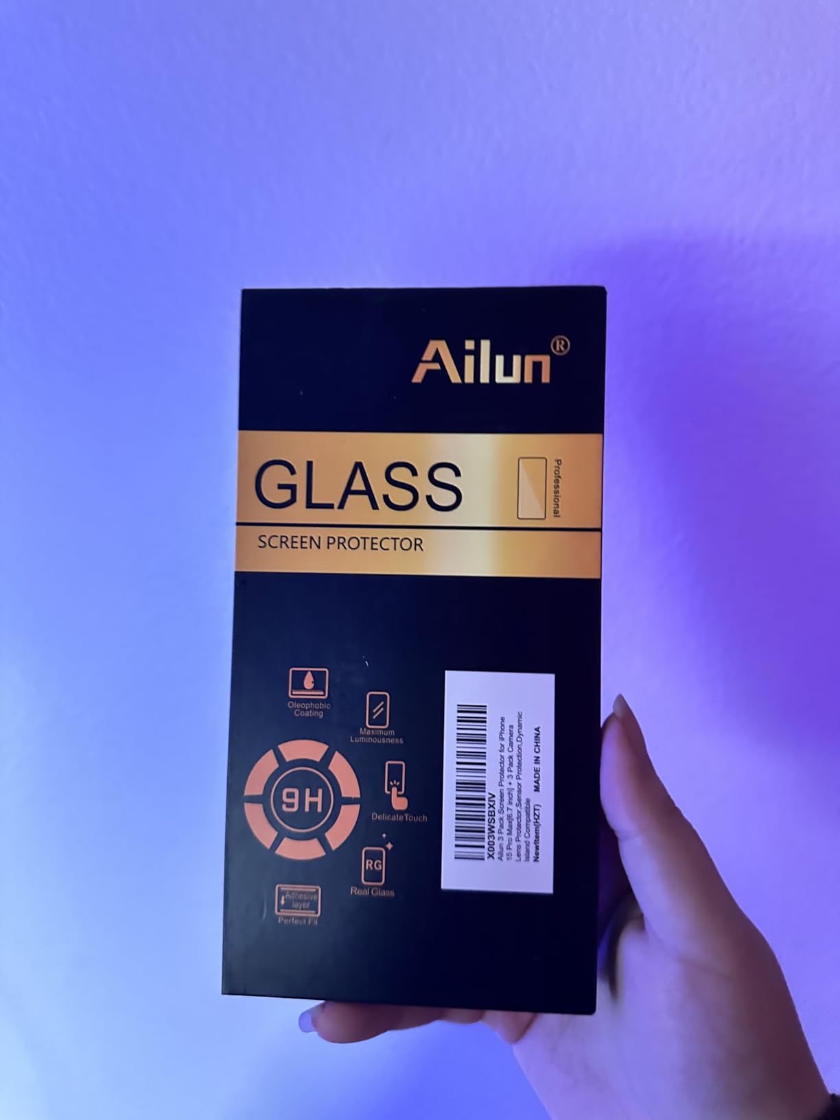 Ailun 3 Pack Screen Protector for iPhone 16 Pro [6.3 inch] + 3 Pack Camera Lens Protector with Installation Frame,Case Friendly Tempered Glass Film,[9H Hardness] - HD - Customer Photo 2