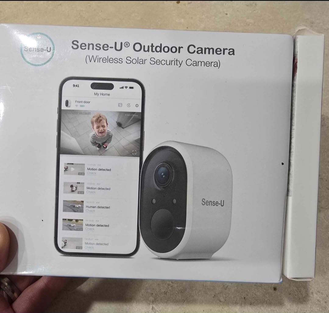 Sense-U Battery Baby Monitor Smart Security Camera, Indoor/Outdoor Use, AI Breathing Detection, 1080p Video Monitor, Weatherproof Wireless Camera, 2-Way Audio, No Monthly Fee - Customer Photo 3