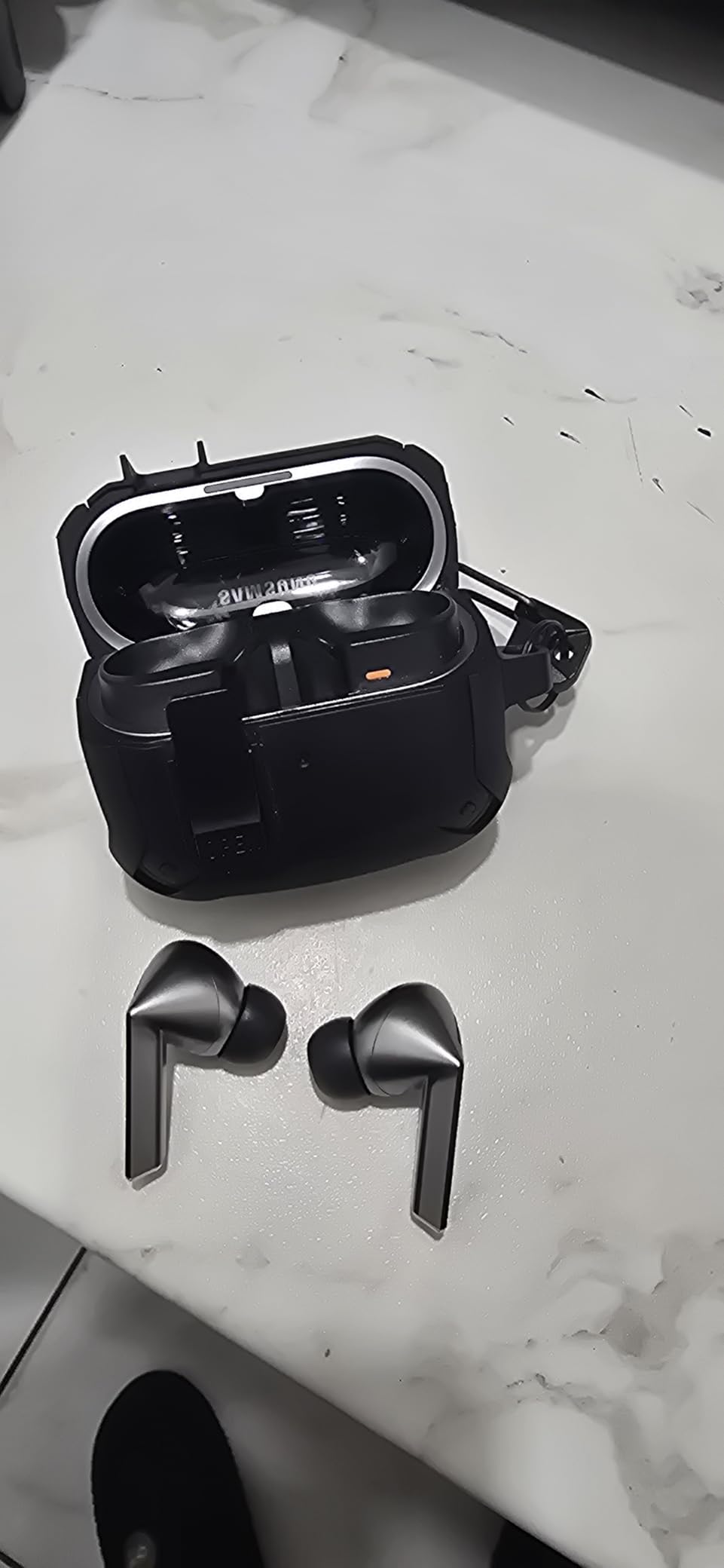 Samsung Galaxy Buds 3 Pro AI True Wireless Bluetooth Earbuds, Noise Cancelling, Sound Optimization, Redesigned Comfort Fit, Silver [US Version, Amazon Exclusive, 2Yr Warranty] customer photo 1