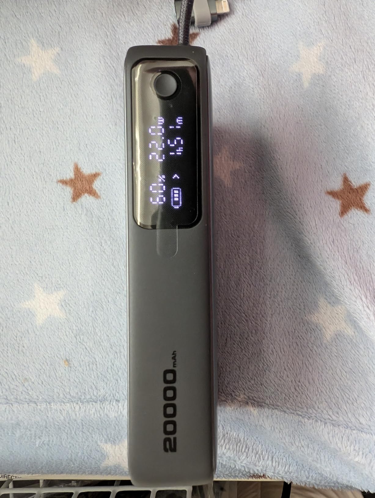 Portable Charger 20000mAh, 100W PD Fast Charging Power Bank with Built-in USB C Cable Smart Digital Display Laptop Battery Pack for MacBook, iPad, iPhone, Samsung, Steam Deck and More - Customer Photo 5