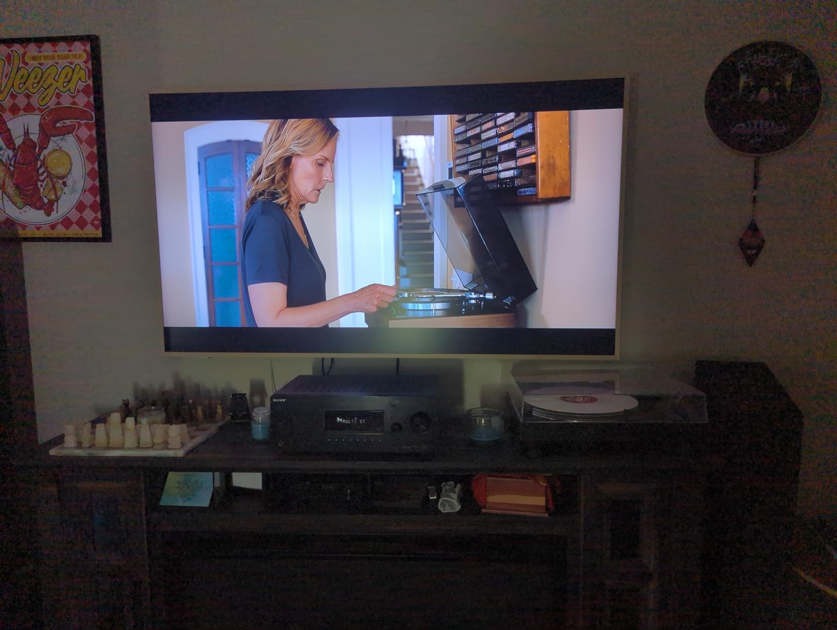 TCL 65-Inch Class NXTVISION Series QLED 4K UHD Google Smart TV Canvas Style Art Frame TV - QLED, 120hz, Matte Anti-Glare Screen, Free Bezel and Frame, Atmos, Free Art Included (65A300W, 2024 Model) - Customer Photo 1