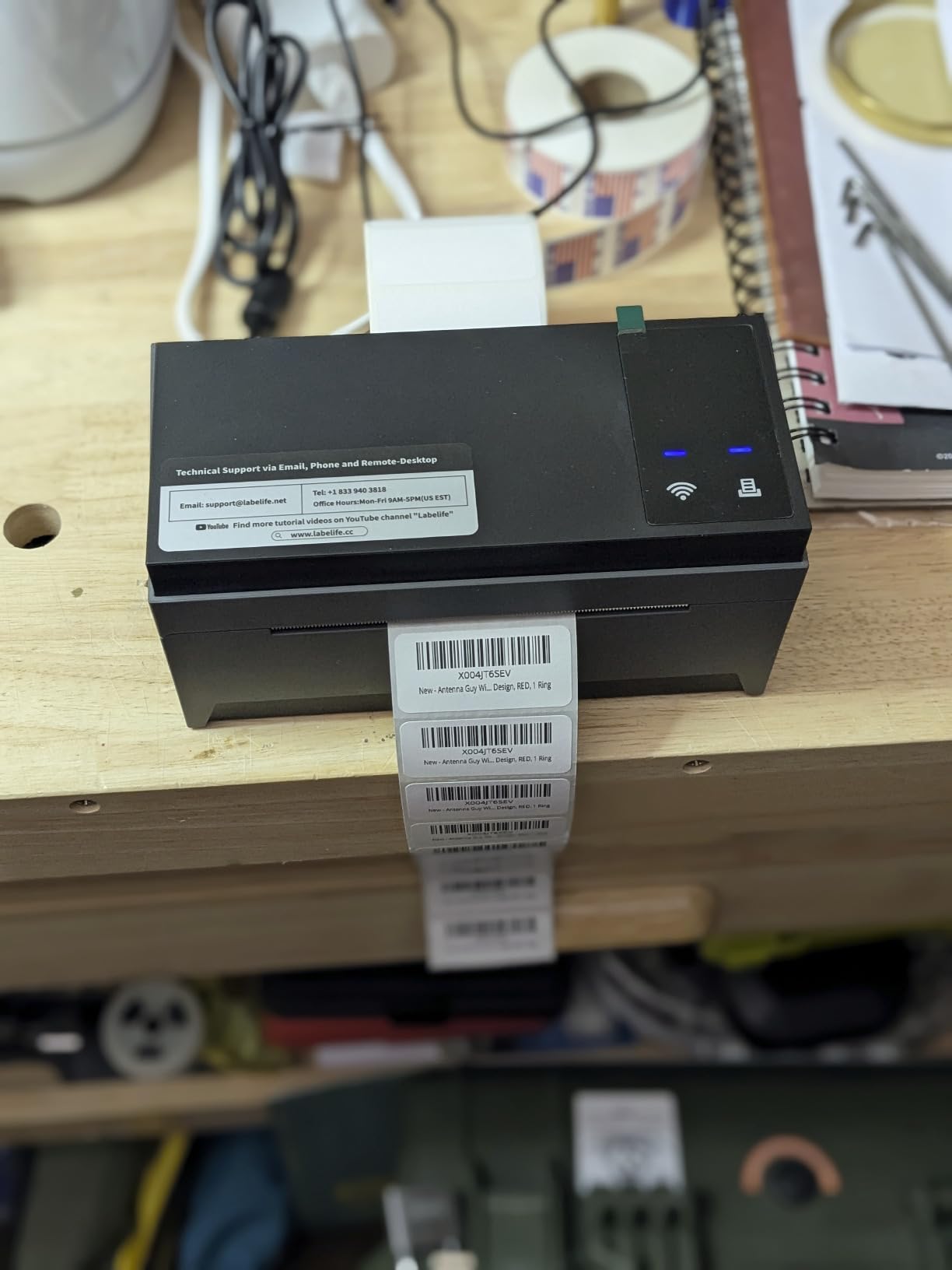 Omezizy WiFi Shipping Label Printer 4x6 - Wireless Thermal Label Printer for Small Business, WiFi Thermal Printer for Shipping Packages, Compatible with Ebay, USPS, Amazon - Customer Photo 1