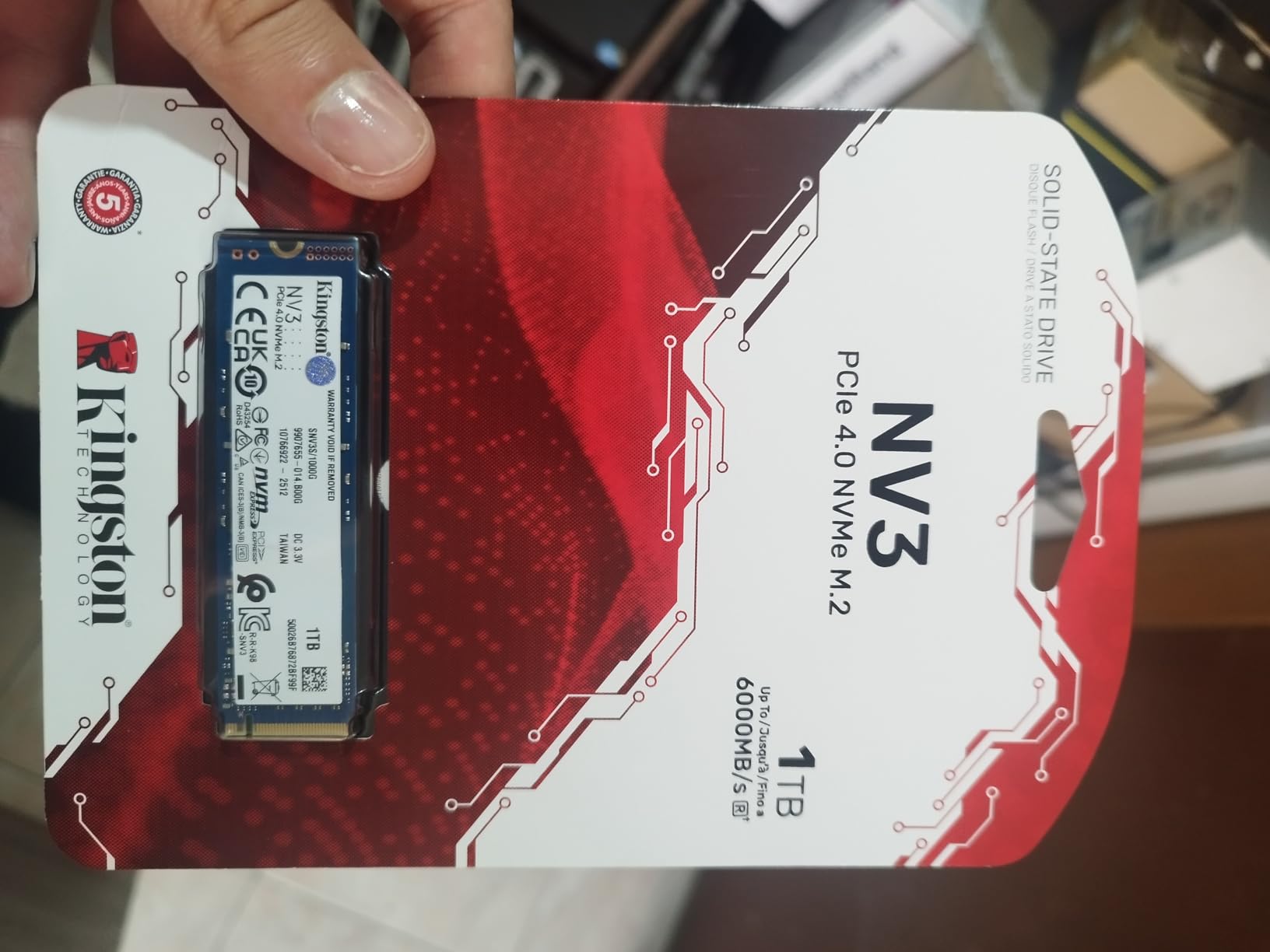 Kingston NV3 500GB M.2 2280 NVMe SSD | PCIe 4.0 Gen 4x4 | Up to 5000 MB/s | SNV3S/500G - Customer Photo 2