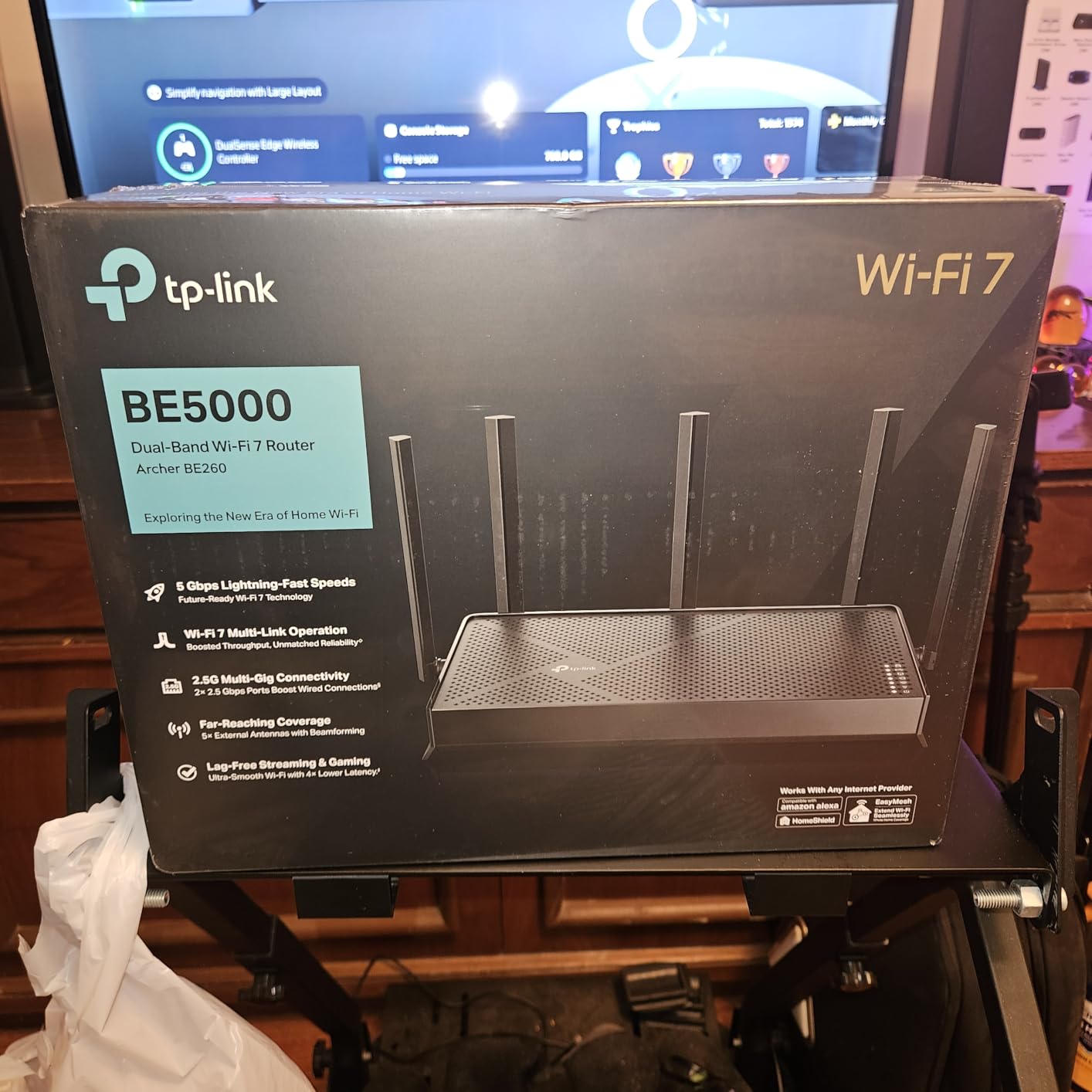 TP-Link Dual-Band BE3600 Wi-Fi 7 Router Archer BE230 | 4-Stream | 2×2.5G + 3×1G Ports, USB 3.0, 2.0 GHz Quad Core, 4 Antennas | VPN, EasyMesh, HomeShield, MLO, Private IOT | Free Expert Support - Customer Photo 2