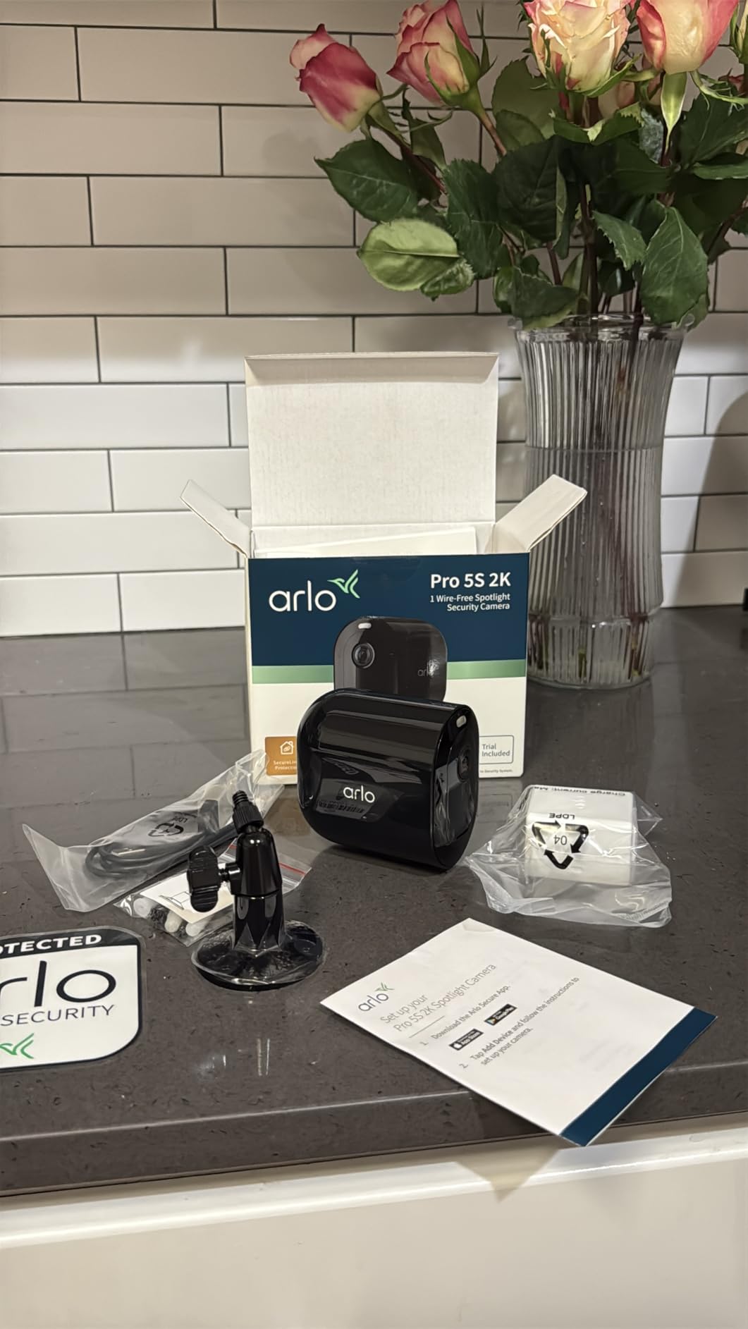 Arlo Pro 5S Spotlight Security Camera 2K HDR | Outdoor | Wireless | Dual-Band Wi-Fi Connects to Strongest Network |12X Zoom, 2-Way Audio, Siren, Color Night Vision,Live Stream(White, 4 Cameras) - Customer Photo 2