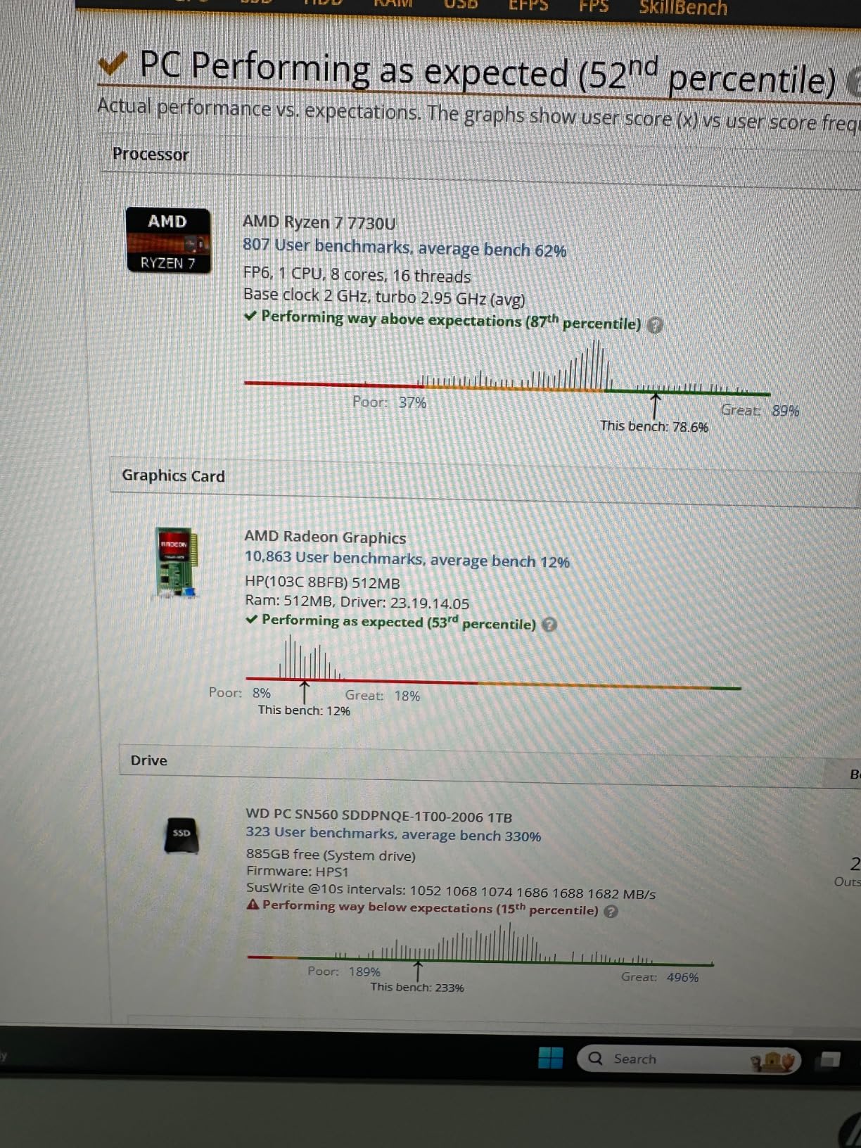 HP 27 inch All-in-One Desktop PC, FHD Display, AMD Ryzen 7 7730U, 32 GB RAM, 1 TB SSD, AMD Radeon Graphics, Windows 11 Home, 27-cr0012 (2024) customer photo 2