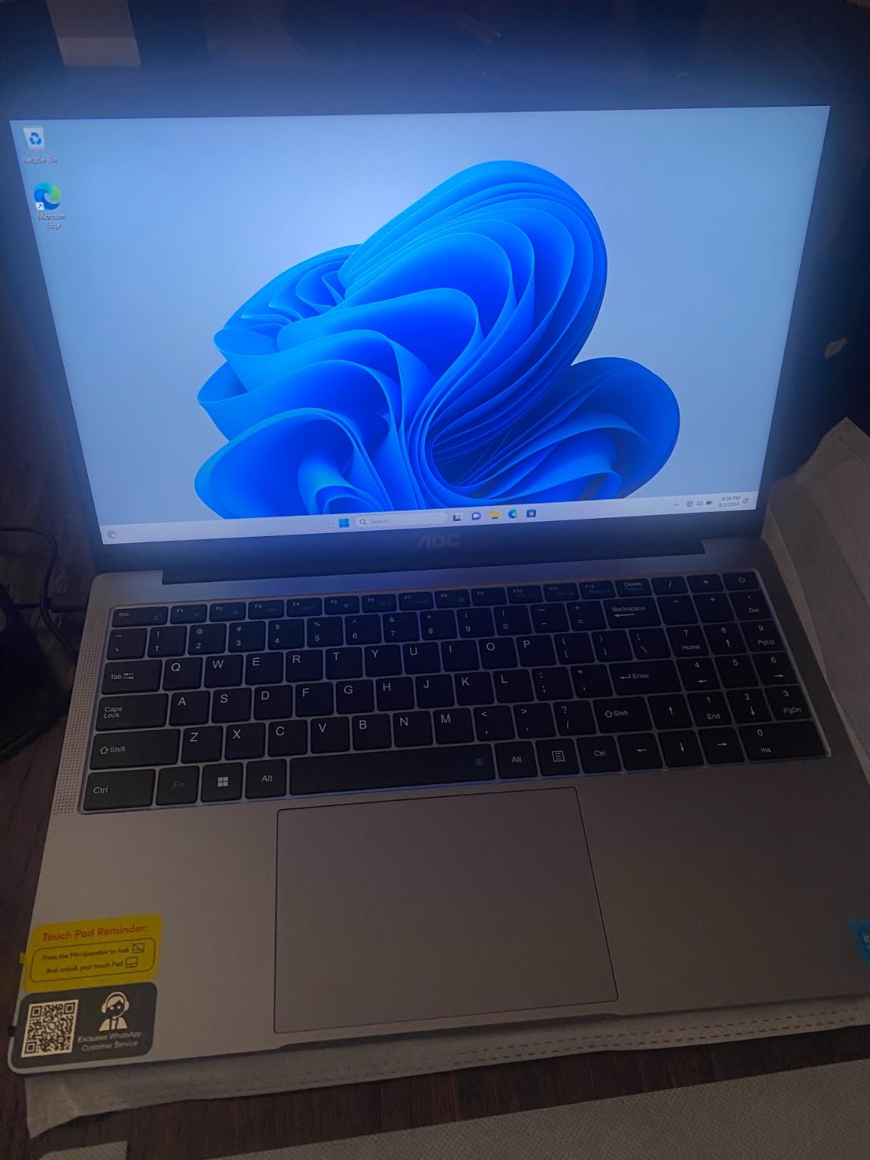 AOC Laptop Computer with N97 Processor(Up to 3.6GHz) 16GB RAM 512GB SSD Laptop, 15.6 Inch FHD Screen Gaming Laptops Windows 11 Laptop Computer, Light&Thin, Metal Shell, Webcam, Type-C, USB3.2, Grey - Customer Photo 2