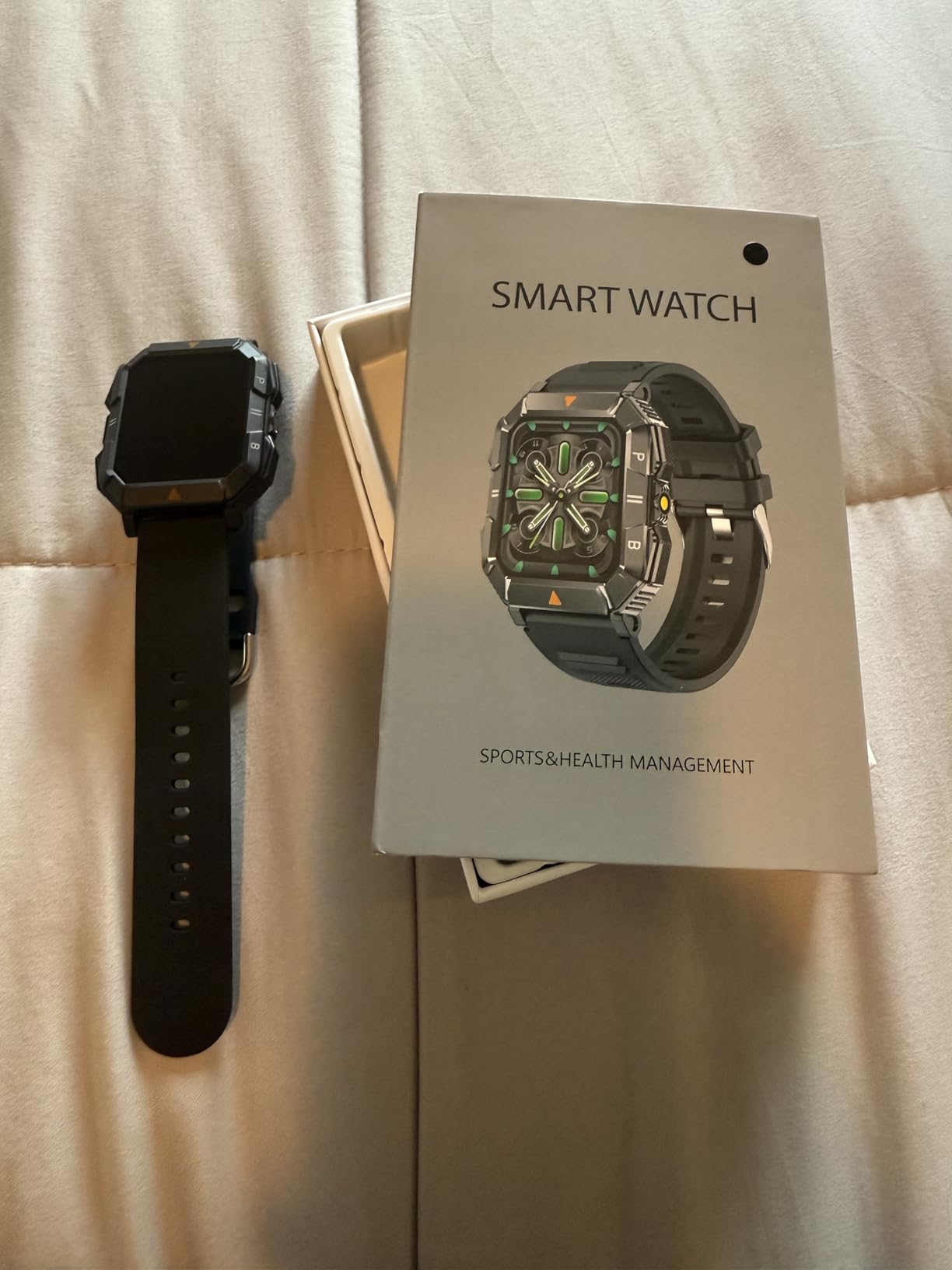 FATONIO Military Smart Watch for Men (Answer/Make Call), Fitness Smart Watch with Flashlight for Android and iPhone, Waterproof Fitness Tracker with Blood Oxygen/Heart Rate/Sleep/100+ Sport Modes - Customer Photo 3