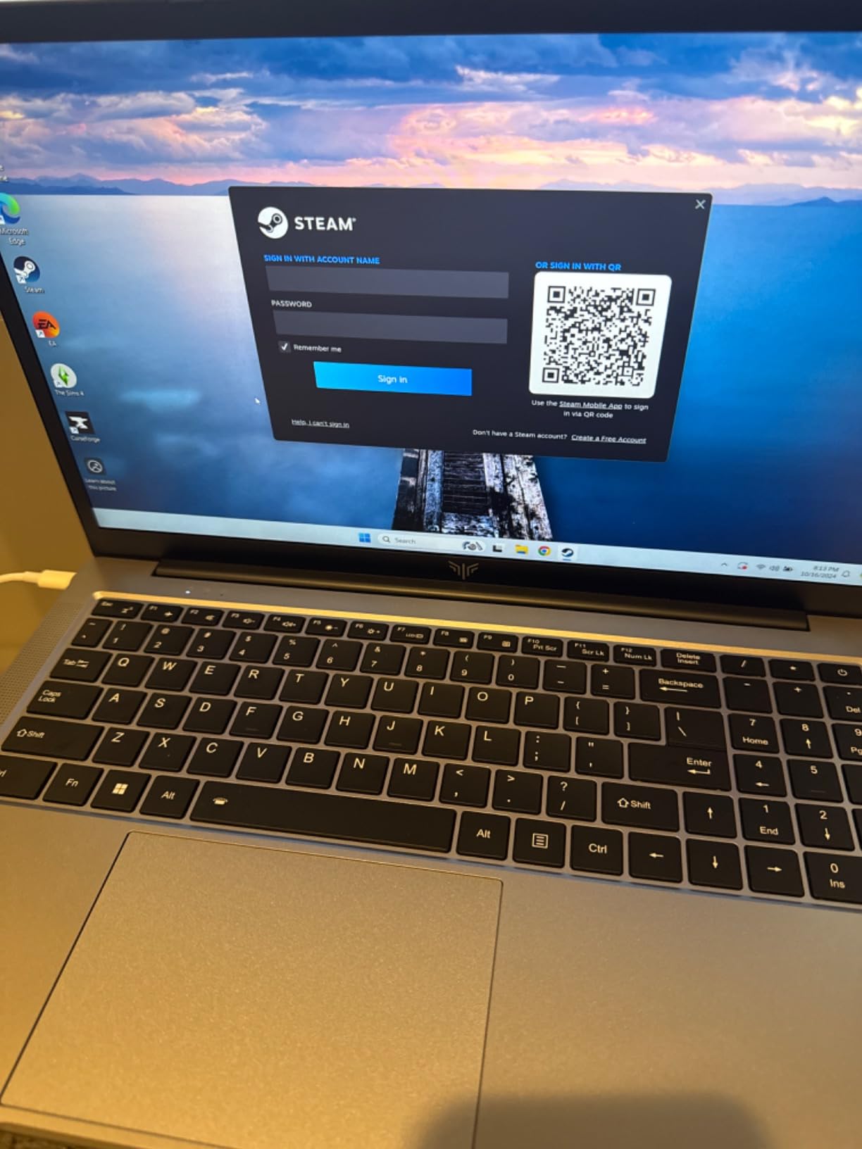 Gaming Laptop, Laptop with AMD Ryzen 7 5700U (8C/16T, Up to 4.3GHz), 16GB RAM 512GB NVMe SSD Laptop Computer, Radeon RX Vega 8 Graphics, 16.1-inch FHD Display, WiFi 6, 53Wh Battery, Backlit KB - Customer Photo 2