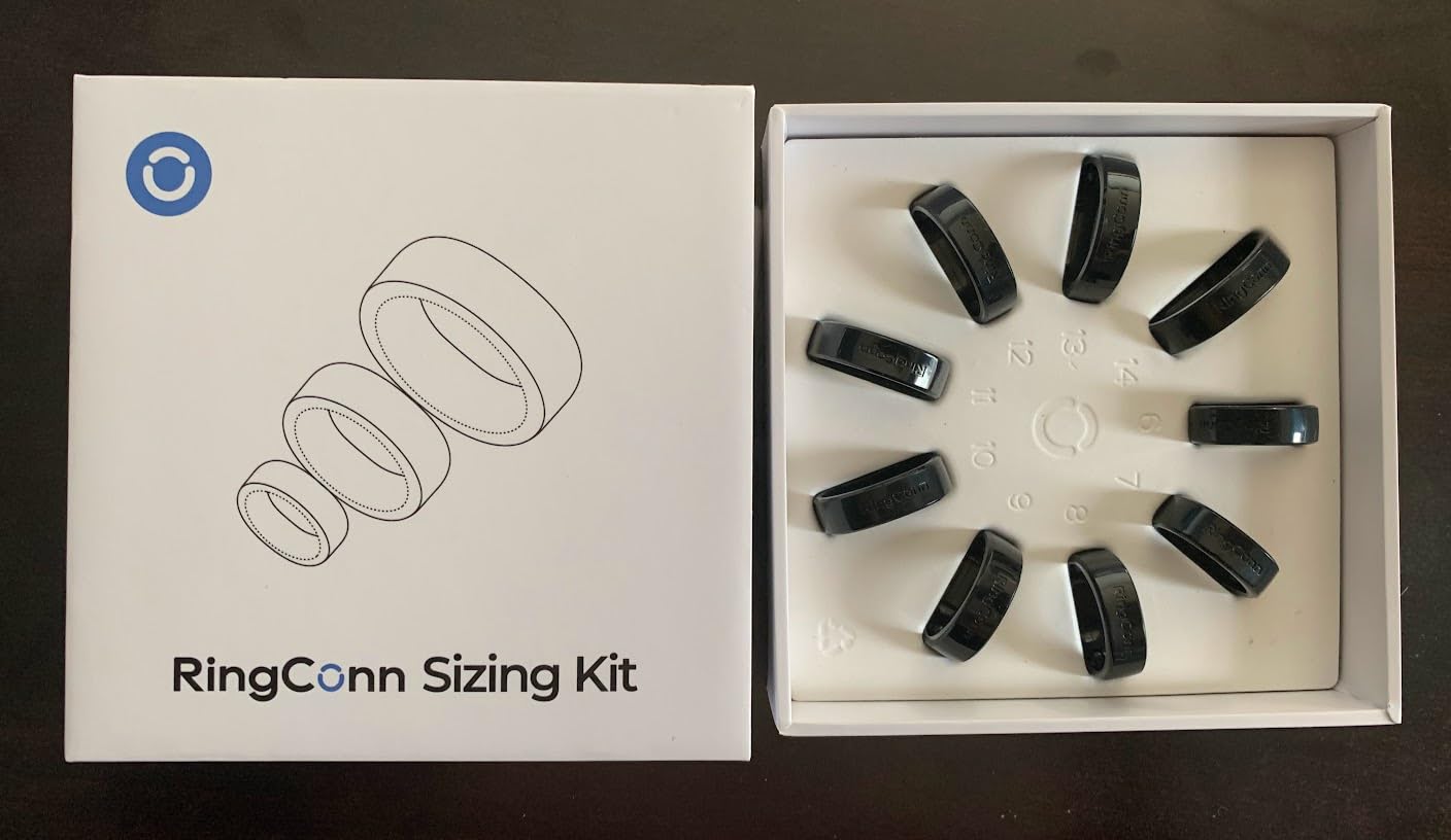 RingConn Gen 2, World's First Smart Ring with Sleep Apnea Monitoring, No APP Subscription, 12-Day Battery Life, Stress/Heart Rate/Women's Health Tracker, Android & iOS Compatible (Black, Size 10) - Customer Photo 2
