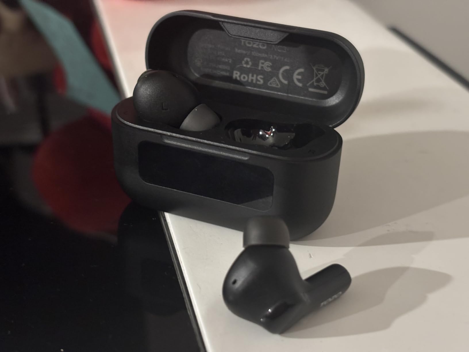 TOZO Hybrid Active Noise Cancelling Wireless Earbuds with 6 Mics AI Clear Call Ear Buds 68H Playtime with LED Display 32 Preset EQs via APP Bluetooth 5.3 IPX8 Waterproof in Ear Headphones customer photo 2