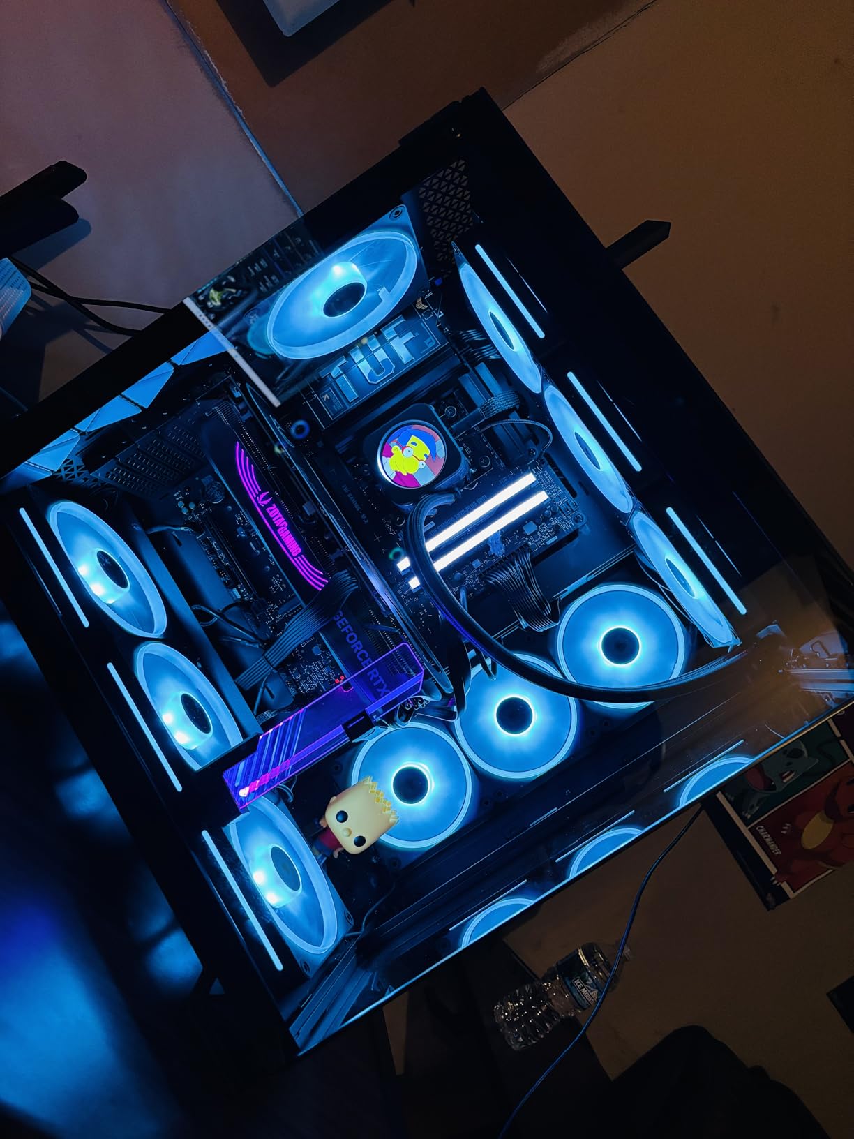 CORSAIR iCUE Link LX120-R RGB 120mm PWM Reverse Fans – Triple Fan Kit – Low-Noise, Magnetic Dome Bearing, Dual Light Loops, CORSAIR QuikTurn Screws, Zero RPM Mode – Black - Customer Photo 2