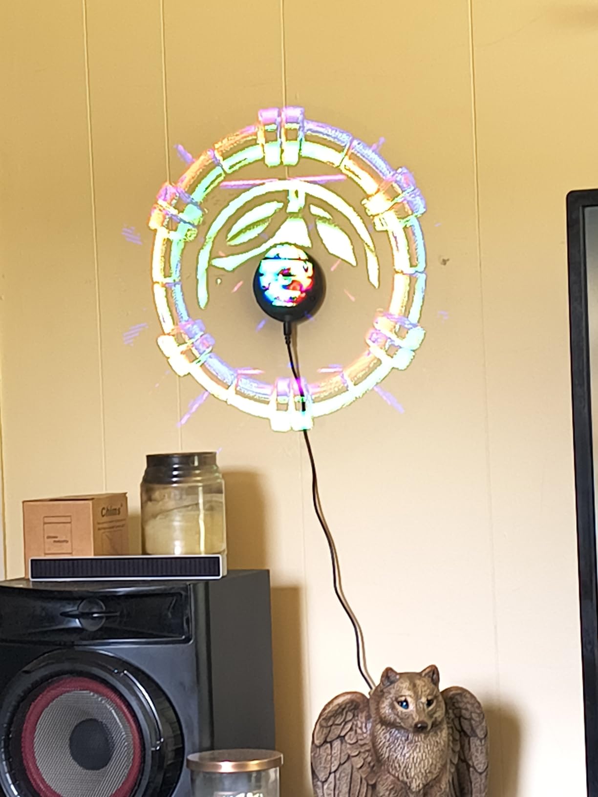 3DhologramFan,16.5in Holographic Fan Holographic Projector Supports WiFi Connection 234 HD LED Portable Design 42CM 3D Led Fan Display Contains 1500 Videos for Store, Bar, Events, Trade Shows, Parties - Customer Photo 3