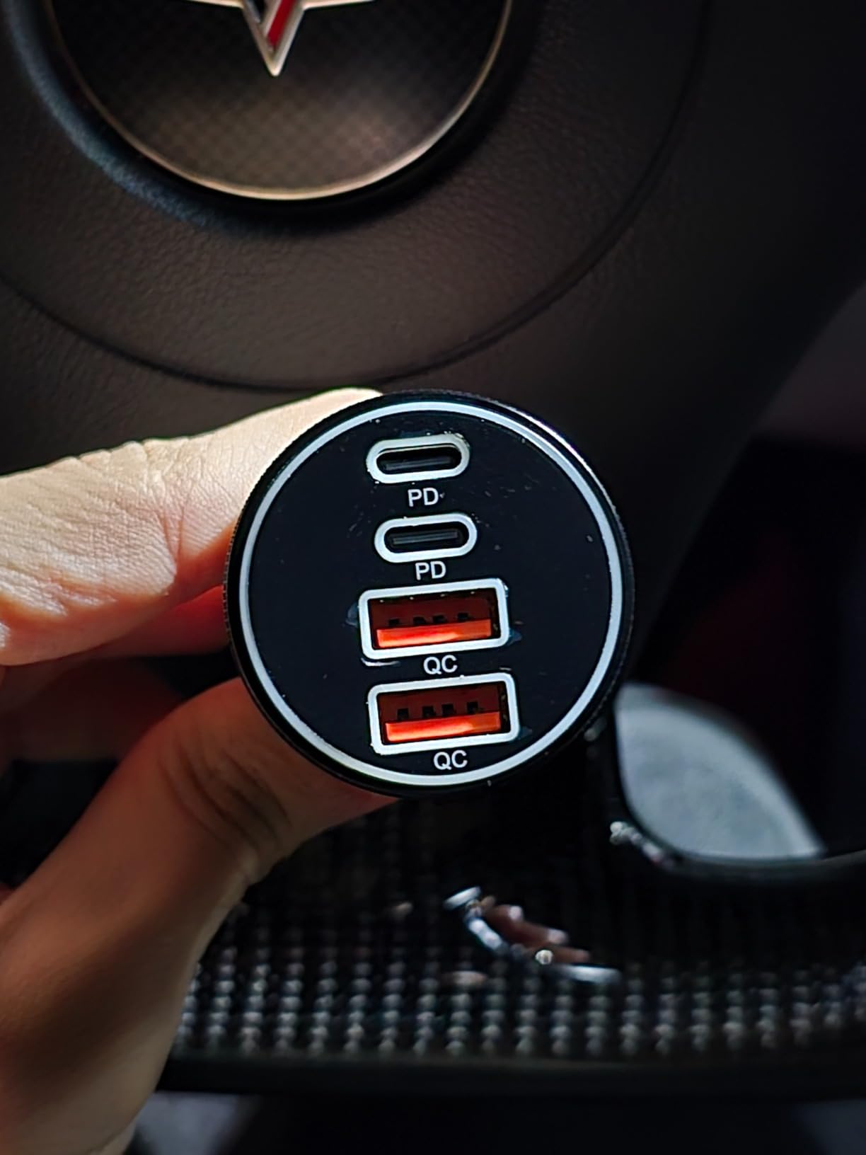 Car Charger USB C, 4-Port 90W Super Fast Charging Car Phone Charger Accessories Dual USB-C & USB-A Cargador Carro Cigarette Lighter Adapter for iPhone 17 16 15 14 13 12, iPad, Galaxy, Tablet, Android - Customer Photo 4