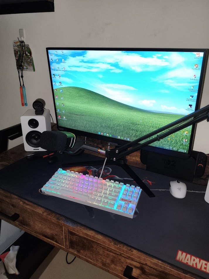 MAONO XLR/USB Gaming Microphone Kit: Dynamic PC Mic for Streaming Podcasting, Software Support, Mute Button, Gain Control, RGB Computer Mic with Boom Arm Stand, for Recording, PS4/PS5, PD100XS Black - Customer Photo 4