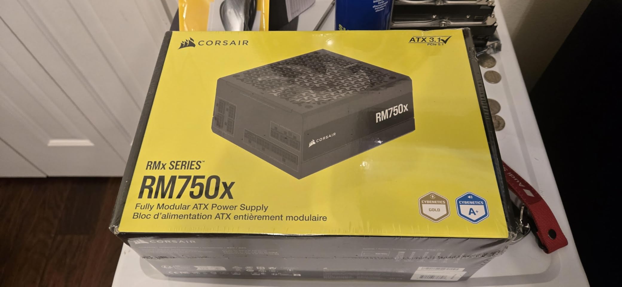 CORSAIR RM1000x Fully Modular Low-Noise ATX Power Supply – ATX 3.1 Compliant – PCIe 5.1 Support – Cybenetics Gold Efficiency – Native 12V-2x6 Connector – Black - Customer Photo 2