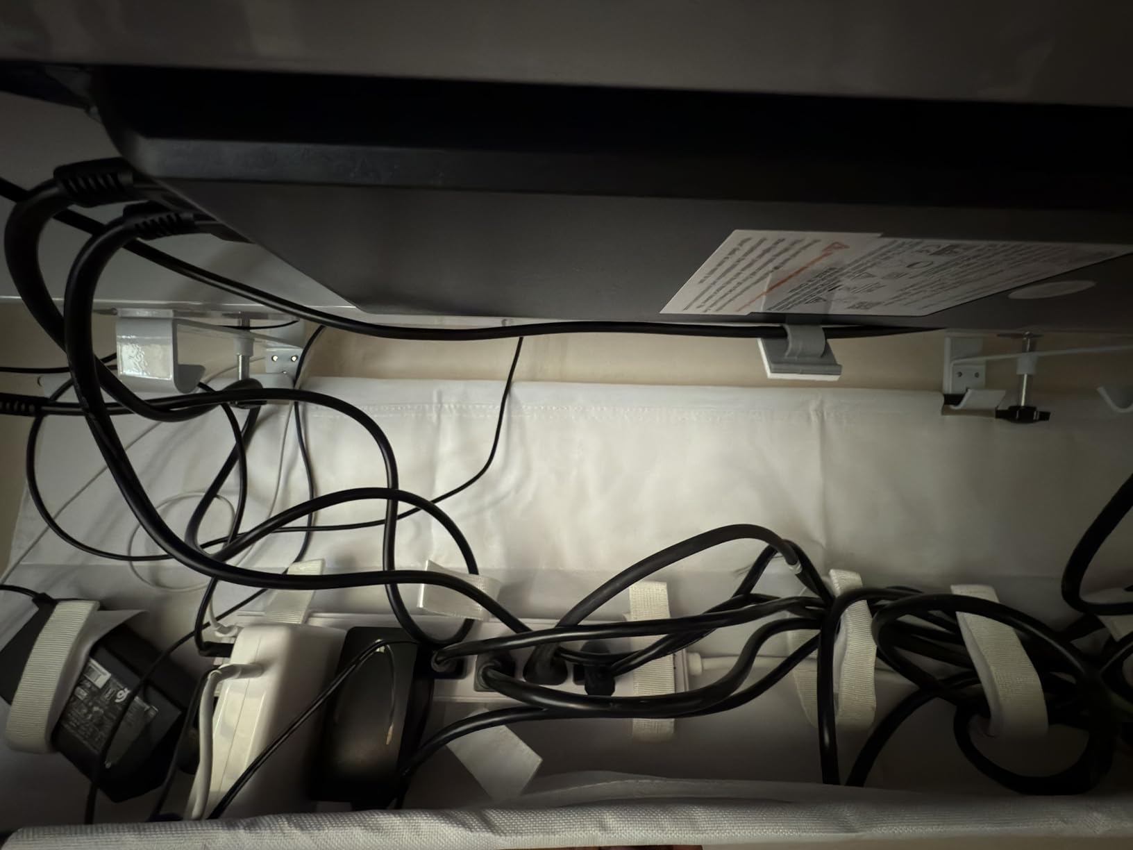 Univivi No Drill Under Desk Cable Management Tray, 36