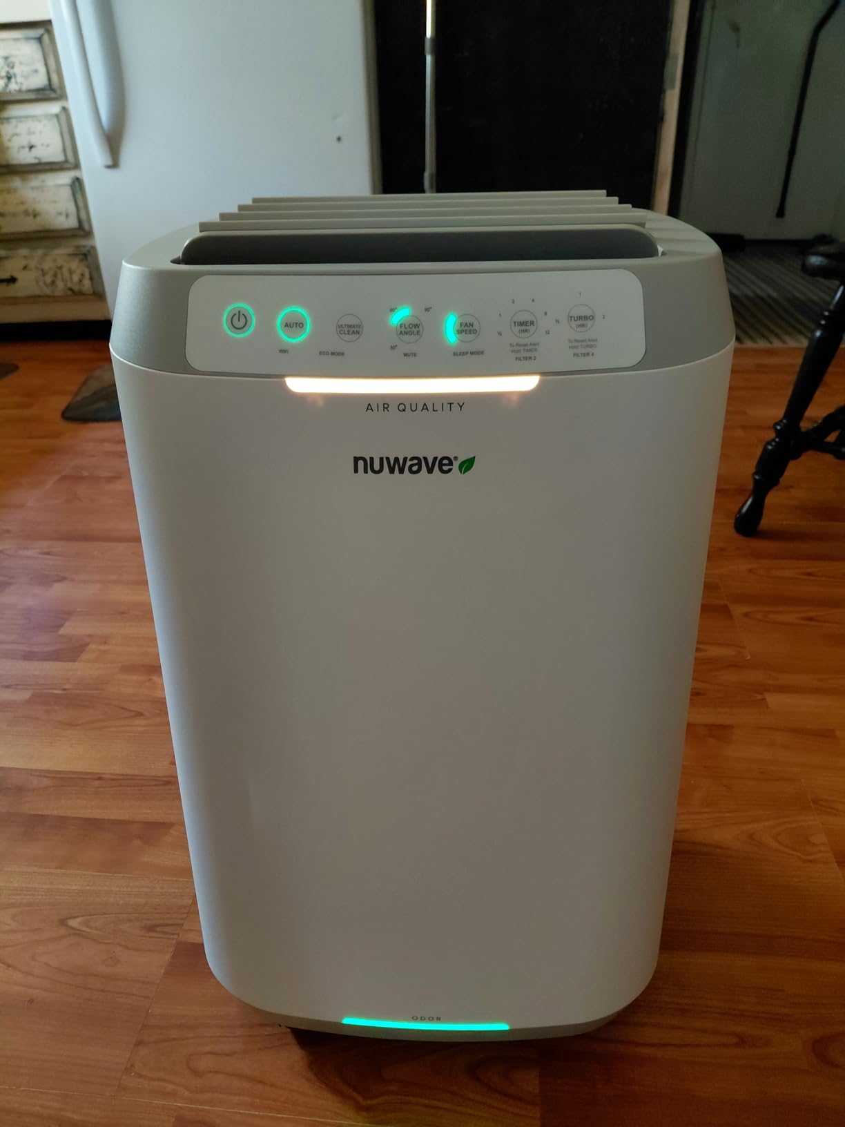 Nuwave Forever Smart Air Purifier for Home, Never Replace Air Filter System, Patented 7-Stage Filtration, Cleans Large Room up to 2,002 Sq Ft, Adjustable Flow Panel, Washable & Reusable Filters - Customer Photo 2