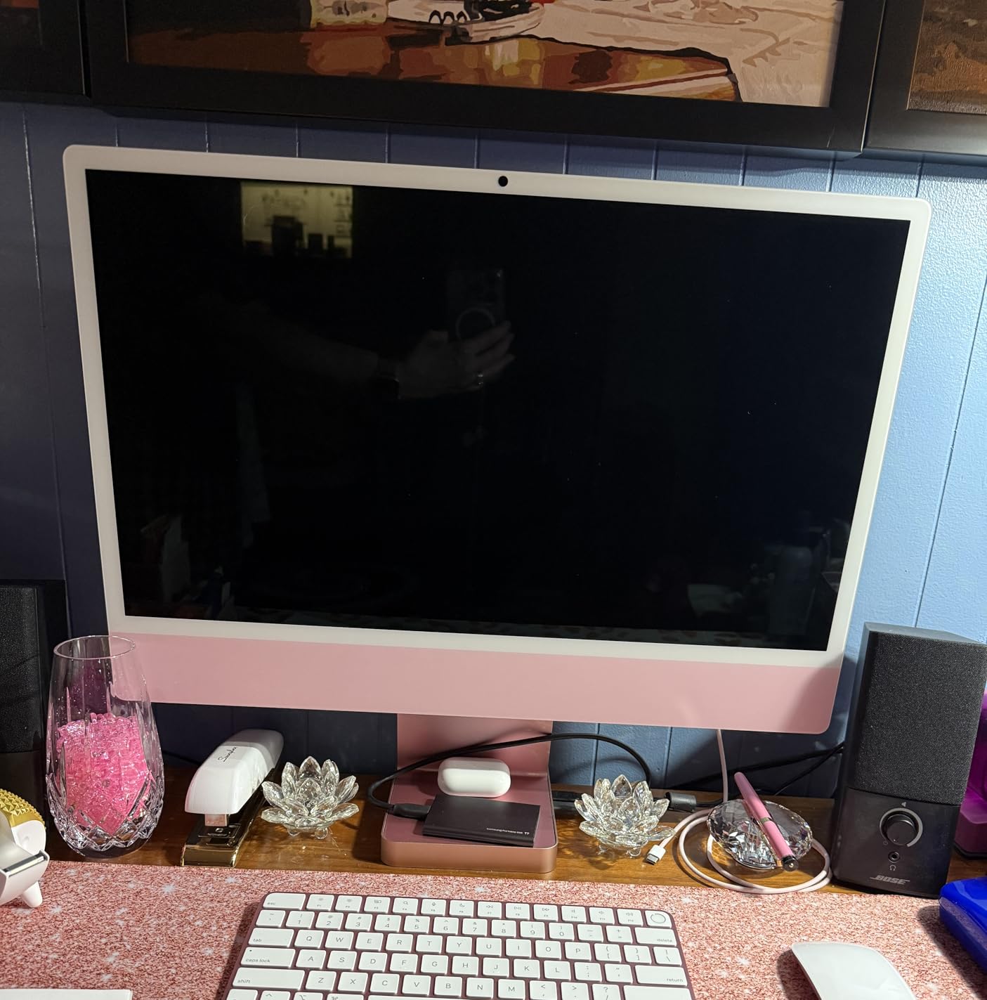 Apple 2024 iMac All-in-One Desktop Computer with M4 chip with 10-core CPU and 10-core GPU: Built for Apple Intelligence, 24-inch Retina Display, 24GB Unified Memory, 512GB SSD Storage; Silver customer photo 2