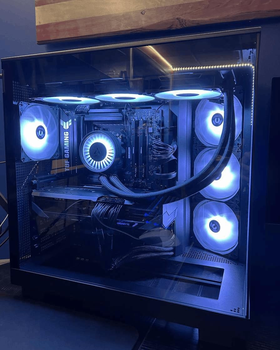 ARCTIC Liquid Freezer III Pro 360 A-RGB (White) - AIO CPU Cooler, 3 x 120 mm Water Cooling, 38 mm Radiator, PWM Pump, VRM Fan, AMD AM5/AM4, Intel LGA1851/1700 Contact Frame - White - Customer Photo 2