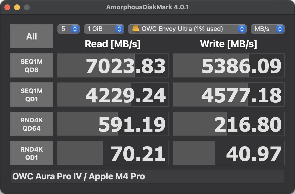 OWC 2TB Envoy Ultra Thunderbolt 5 Portable SSD Enclosure External Drive, Ultra Fast with TB5 Transfer Rates Over 6000MB/s, TB3, TB4 and USB4 Compatible, Works with Mac and PC - Customer Photo 1