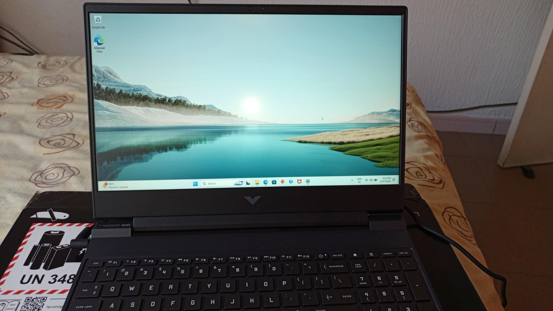 HP Victus 15.6 inch FHD 144Hz Gaming Laptop Intel Core i5-13420H NVIDIA GeForce RTX 4050 6GB - 16GB DDR4 512GB SSD Mica Silver (2024) - Customer Photo 5