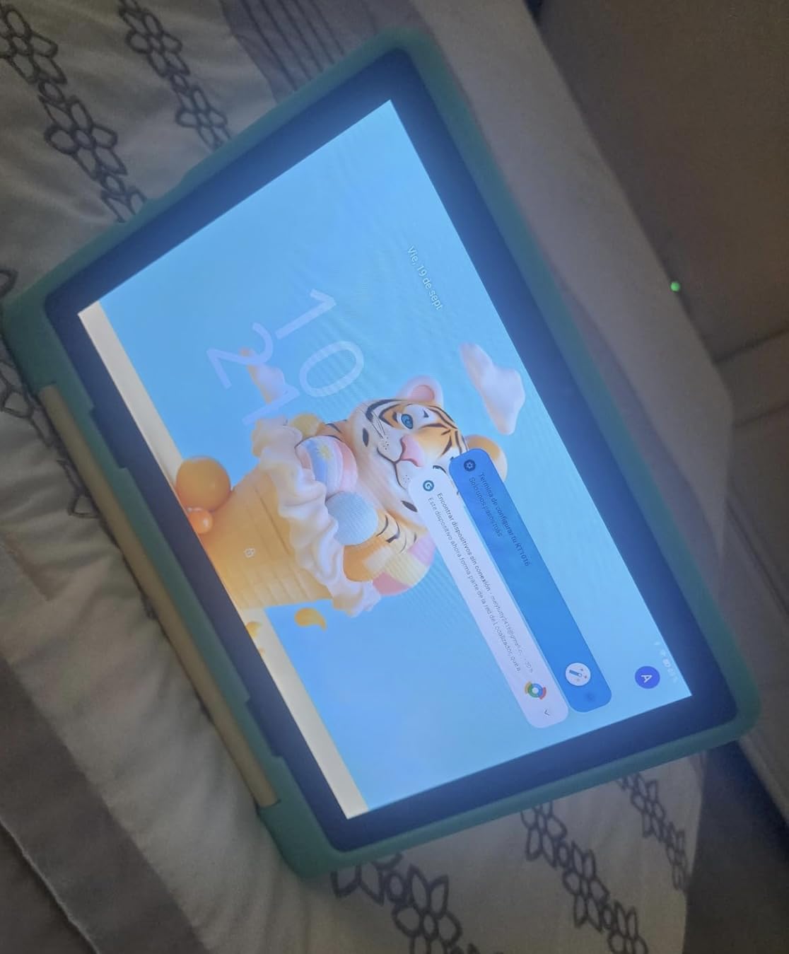 Kids Tablet 10 Inch Android 14 Tablet for Kids Ages 3-12, Octa-Core with Case, Parental Controls,14GB+64GB Storage (TF Expand 1TB), 5G WiFi, BT5.3, Green - Customer Photo 1