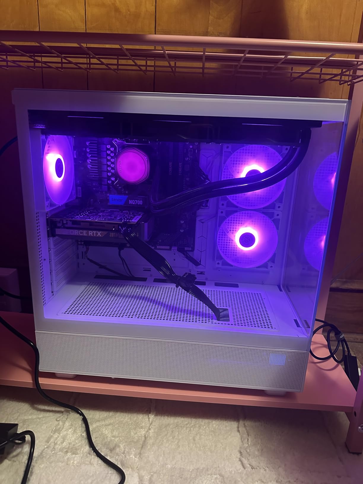 Skytech Gaming Azure 3 Desktop PC, Ryzen 7 9700X 3.8 GHz (5.5GHz), NVIDIA RTX 4060 8GB, 1TB NVMe SSD, 16GB DDR5 RAM 6000, 650W Gold PSU, 360mm ARGB AIO, Wi-Fi, Win 11 - Customer Photo 5