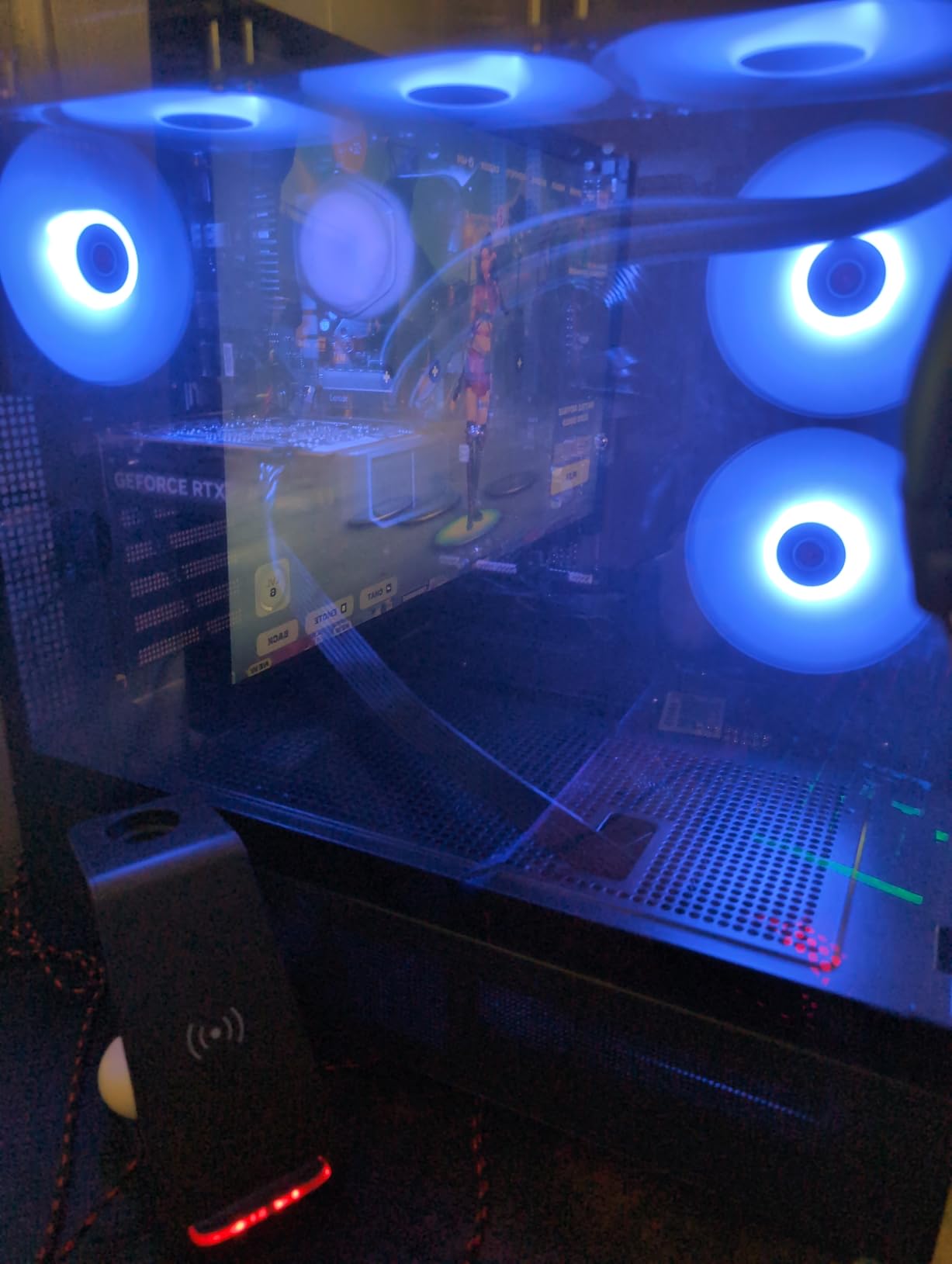 Skytech Azure Gaming PC Desktop, Ryzen 7 9700X 3.8 GHz (5.5GHz Turbo Boost), NVIDIA RTX 4060 8GB GDDR6, 1TB SSD, 16GB DDR5 RAM 6000, 650W Gold PSU, 360mm ARGB AIO, Wi-Fi, Win 11 Home - Customer Photo 1