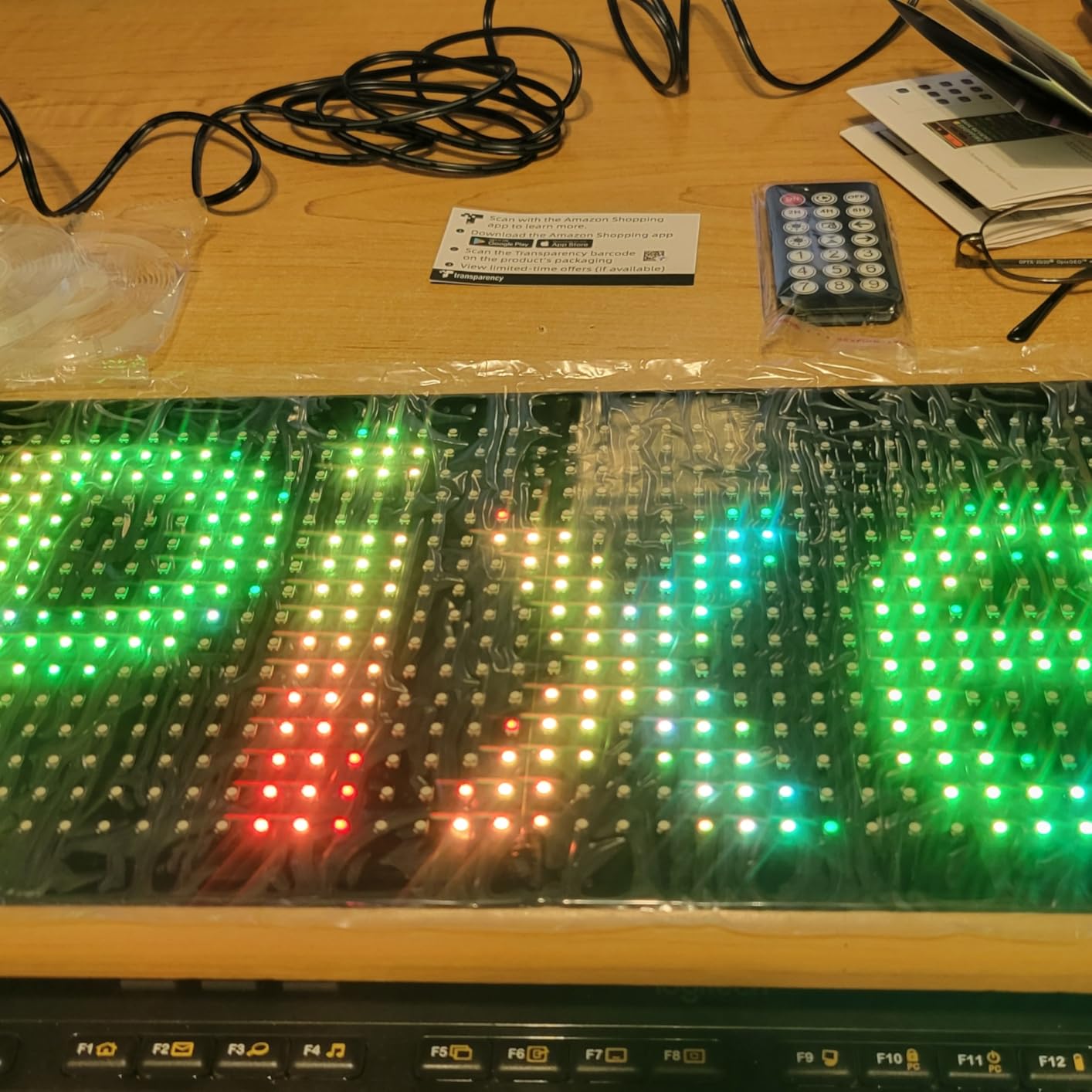 Flexible LED Sign Programmable Scrolling Text & Animation Display, USB Powered, APP-Controlled LED Panel for Cars, Shops, Bars, Parties, Weddings, Festivals – 7