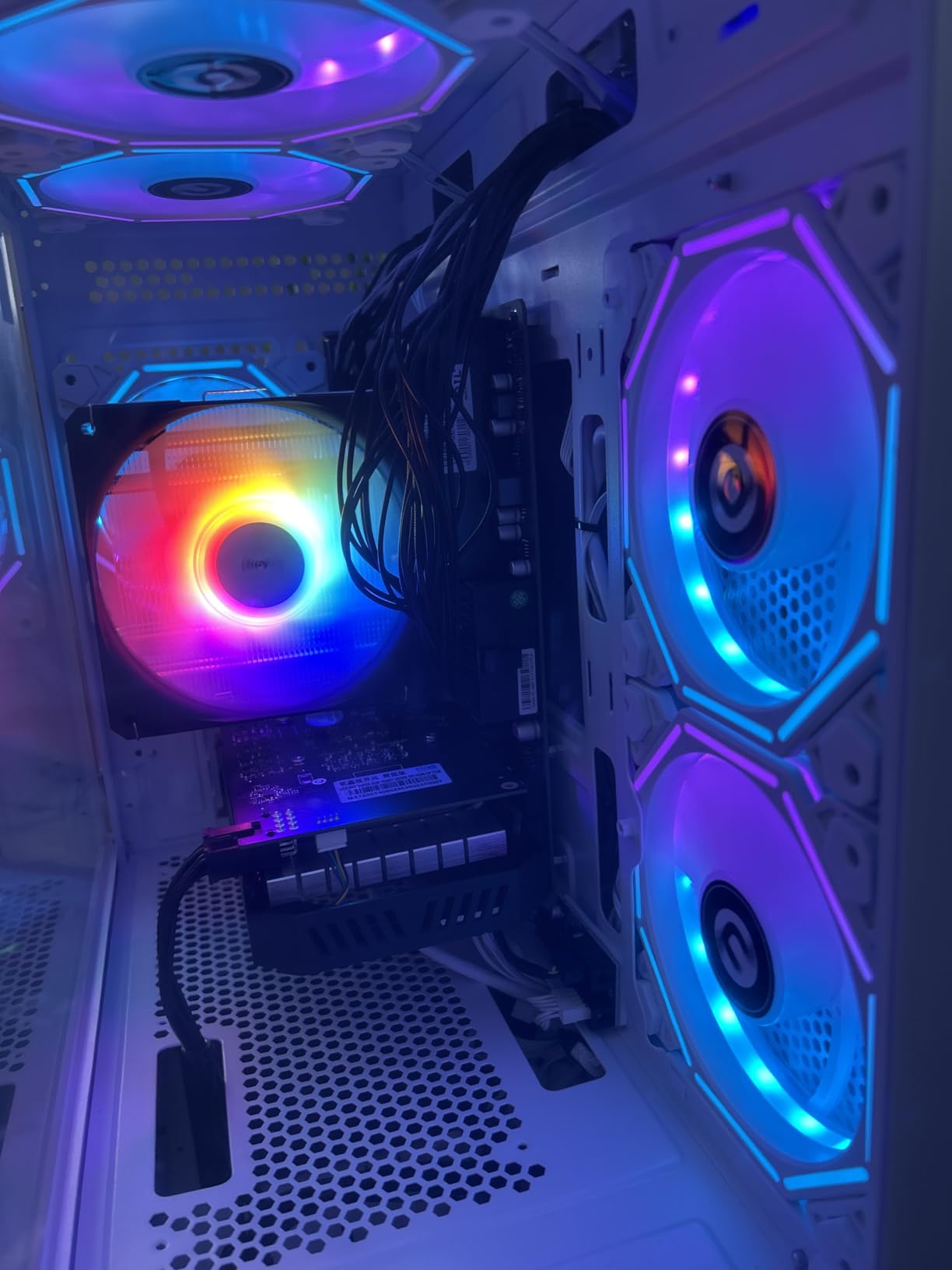 NINGMEI Soul Gaming PC Desktop,AMD Ryzen 5 5600GT 6 core 3.6GHz(up to 4.6GHz),AMD Radeon Vega 7 Graphics,16GB DDR4 RAM 3200MHz,1TB NVME SSD,550W PSU, Windows 11 Home 64-bit,White - Customer Photo 2