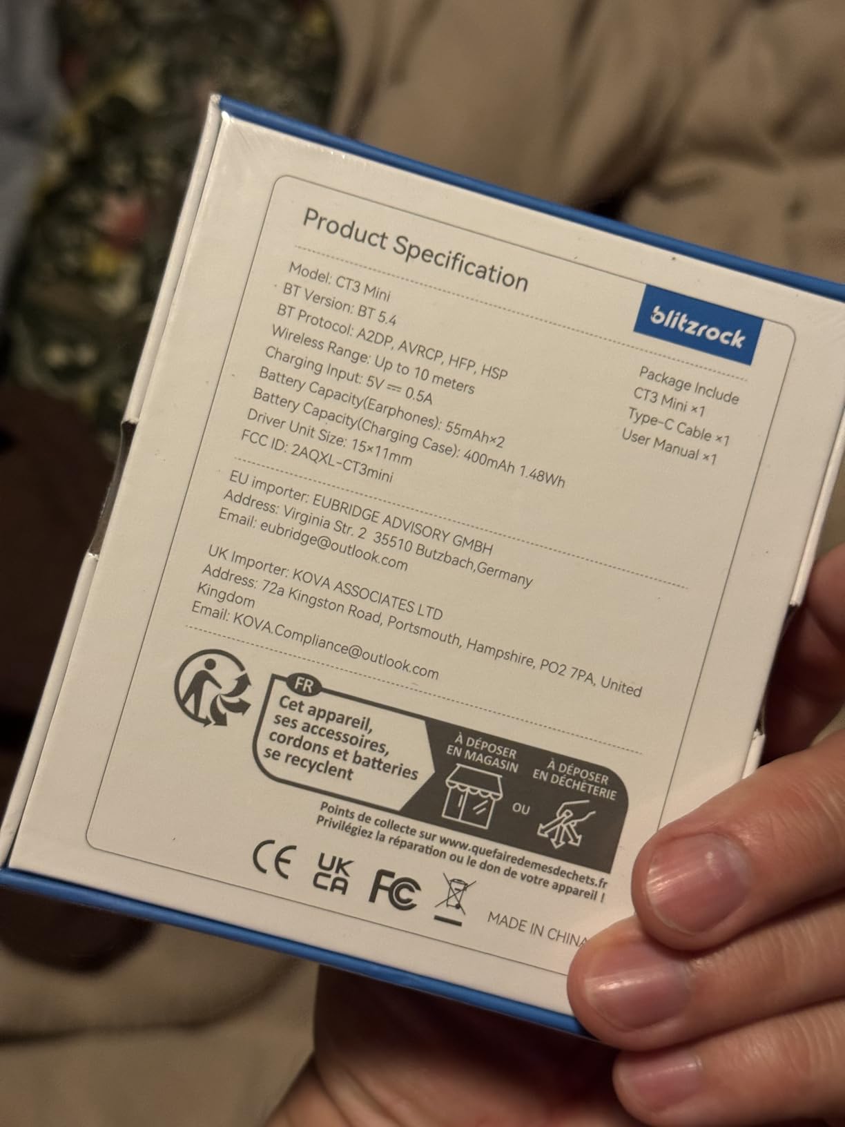Open Ear Headphones 0.25oz Ultra Lightweight Comfort,0.7mm Thinner Earhooks, Bluetooth 5.4 Over The Ear Earbuds with Clear Calls, IPX7 Waterproof, 28H Playtime - Customer Photo 1