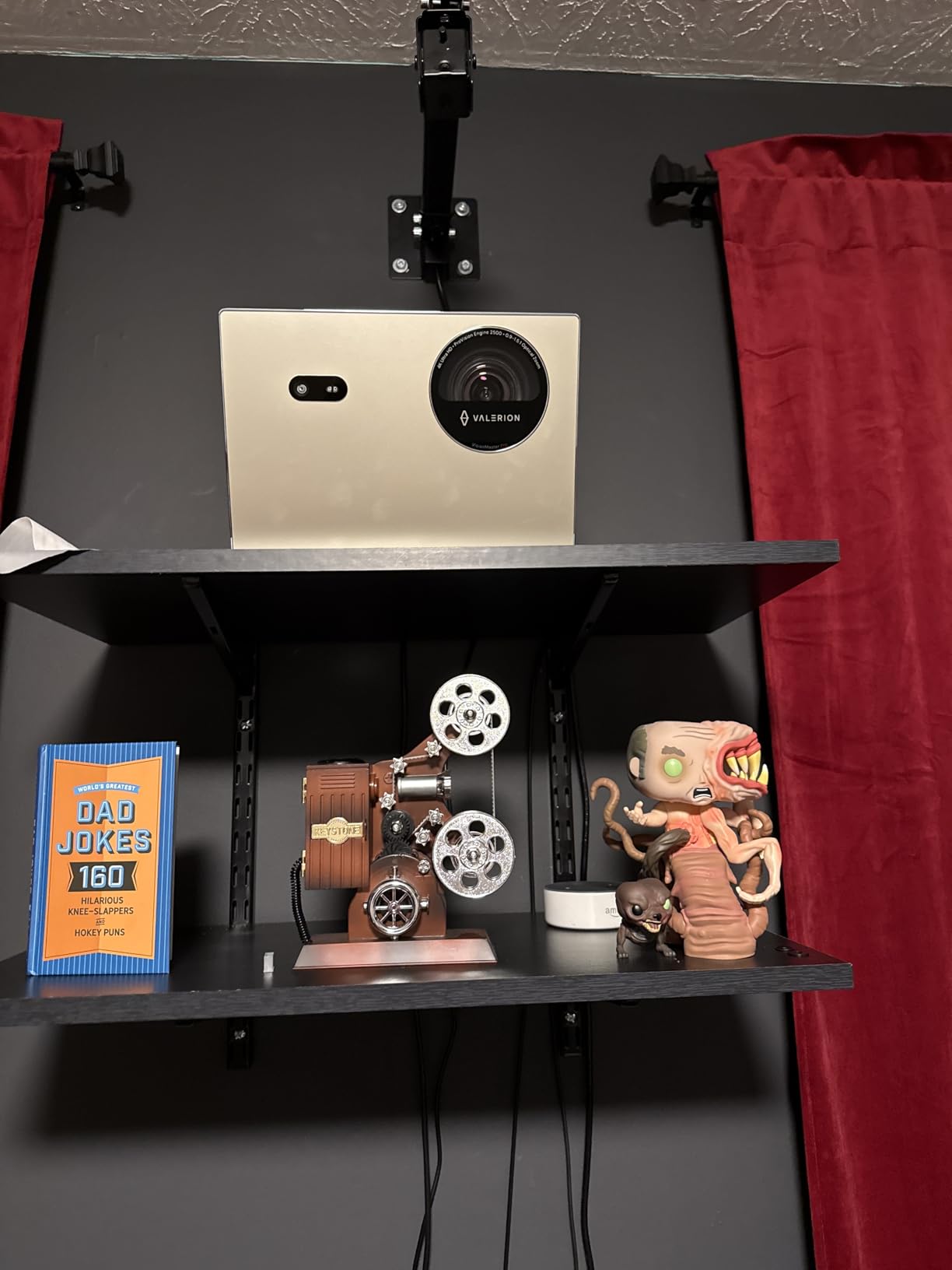 Valerion VisionMaster Pro Triple Laser Projector, 15000:1 Contrast, 0.9-1.5 Zoom, 2X Multitasking Power, IMAX, 4K HDR10+, GTV Streaming, 4ms Lag-Free Gaming, with Multi-Platform Voice Control - Customer Photo 1