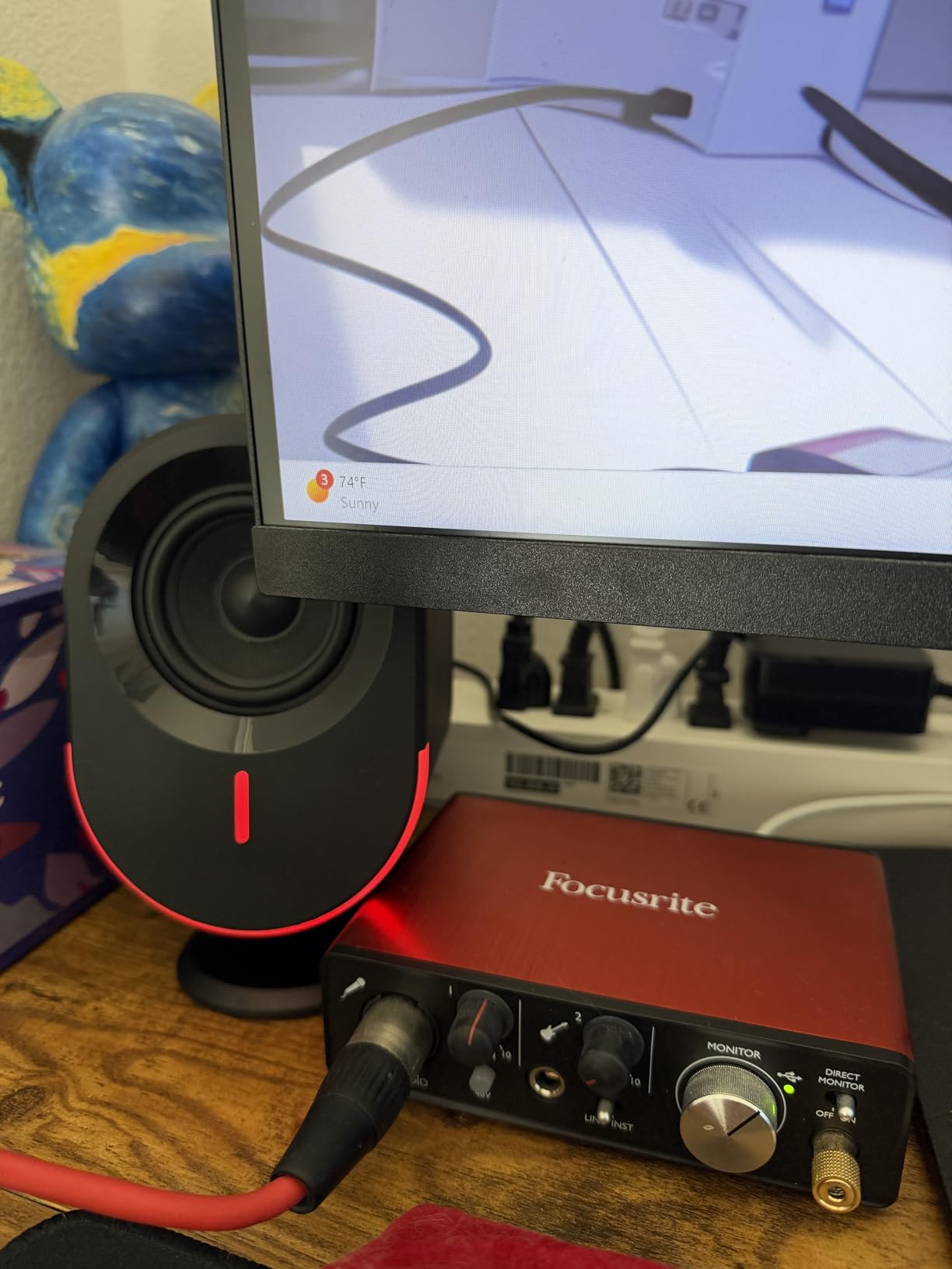 Computer Speakers, littoak Bluetooth PC Speakers, DC Powered Gaming Speaker with 3 EQ Modes, Stereo Speakers with 6 RGB Modes, Aux in, Headphone, USB port Speaker for Laptop/Desktop/TV, 2*15W, 2.0 CH - Customer Photo 2