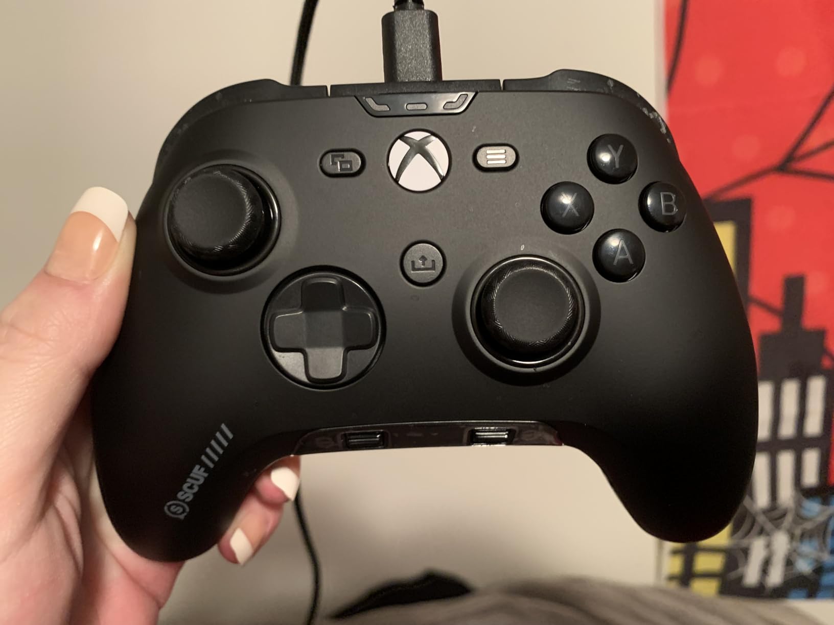 SCUF VALOR PRO Wired Performance Xbox Controller – Customizable Back Paddles, Instant Triggers, Hall Effect Thumbsticks, Audio Controls, Xbox Series X|S, Xbox One, Windows PC – Steel Gray - Customer Photo 5