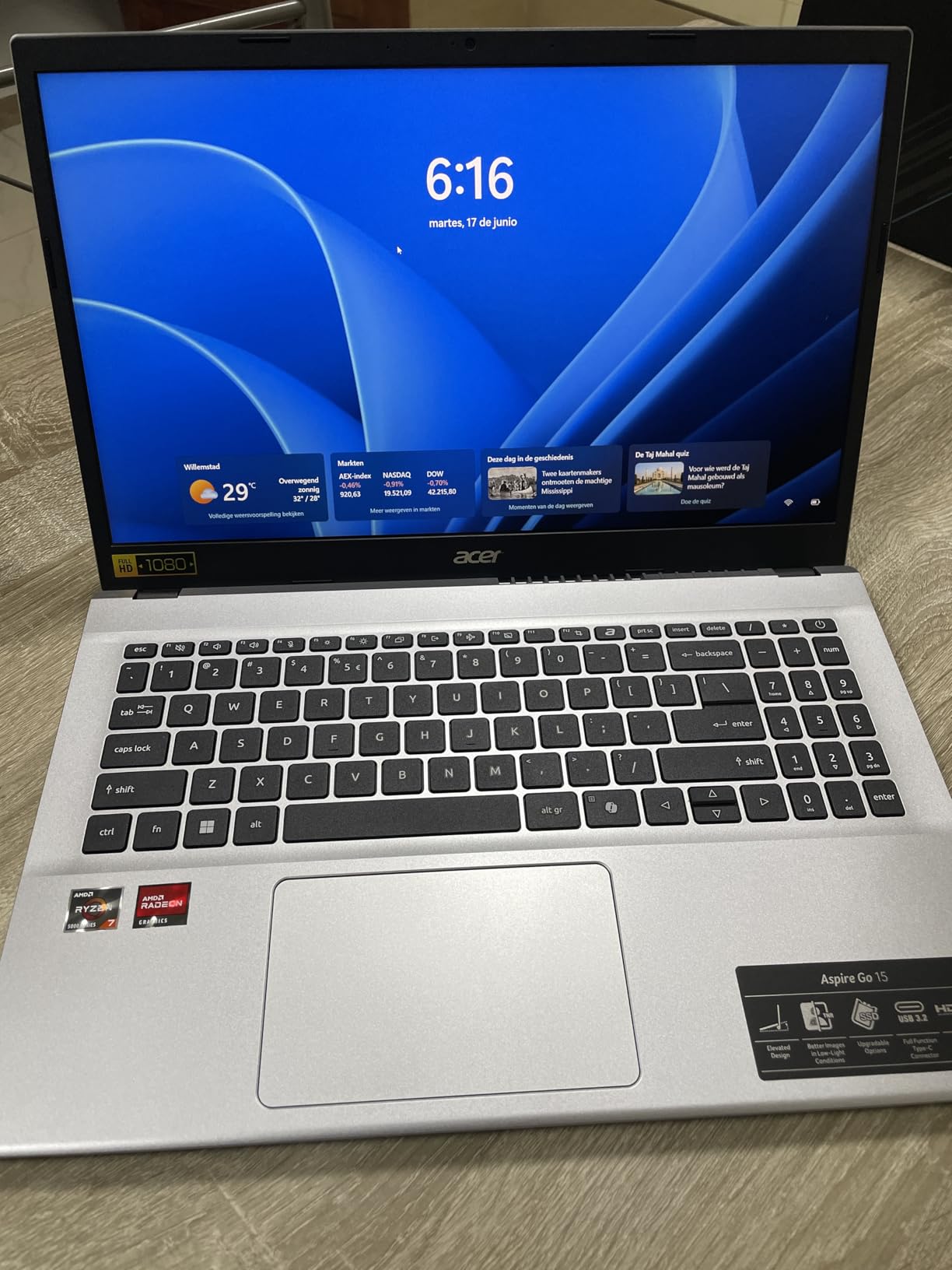 Acer Aspire Go 15 AI Ready Laptop, 15.6