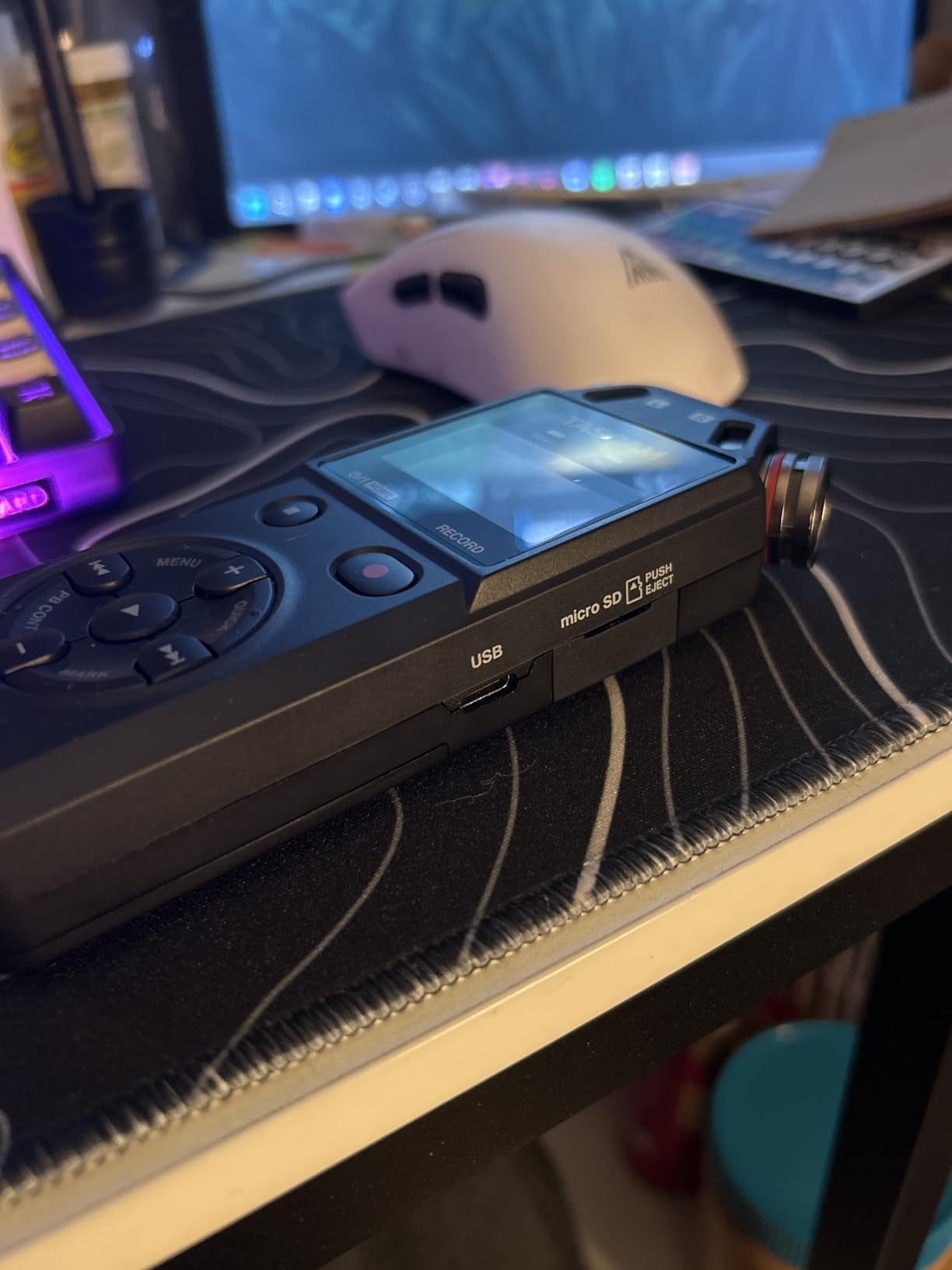 TASCAM DR-05XP 32-Bit Float Portable Handheld Field Recorder and USB-C Audio Interface — Digital Stereo Recording of Music, Sound, Voice, Audio for Video and Podcasting - Customer Photo 1