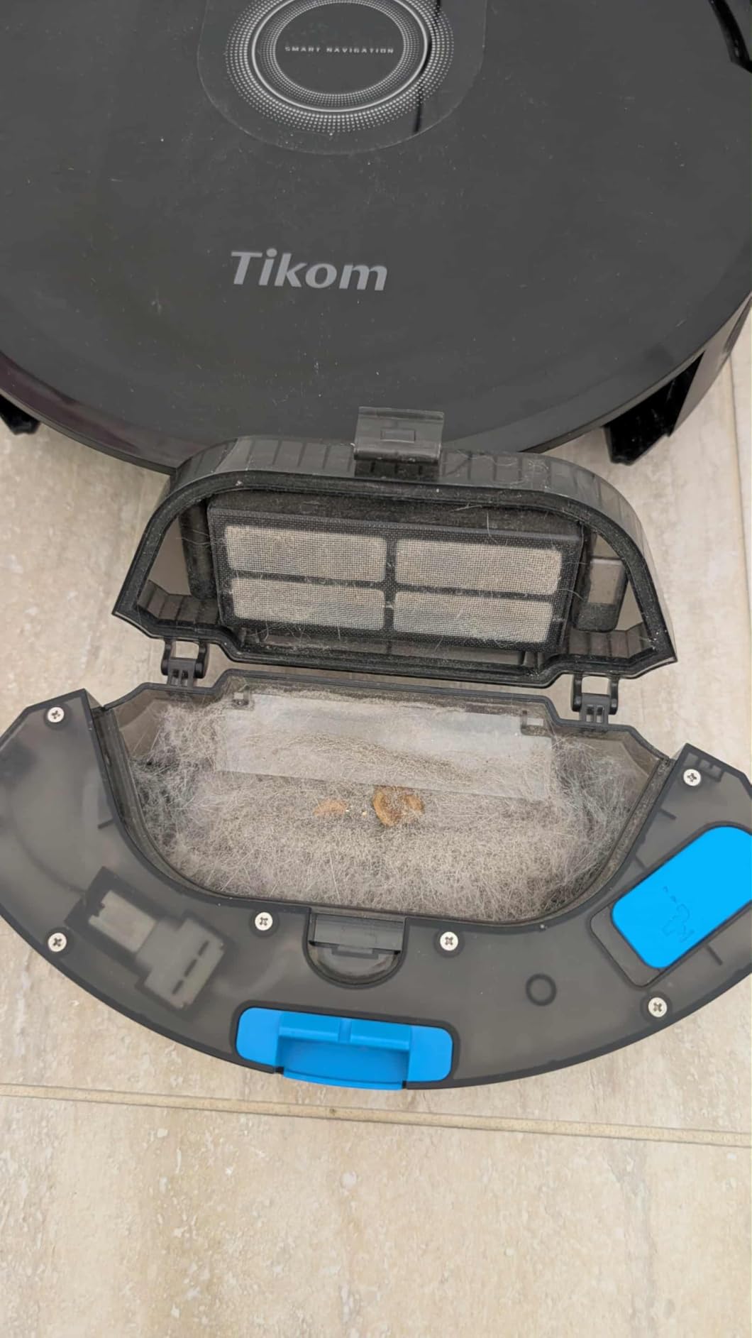 Tikom Robot Vacuum and Mop Combo, 5000Pa Robotic Vacuum Cleaner, 150 Min Max, App & Remote Control, Ideal for Hard Floor, Carpet, Pet Hair, Self-Charge(G8000 Max) customer photo 2